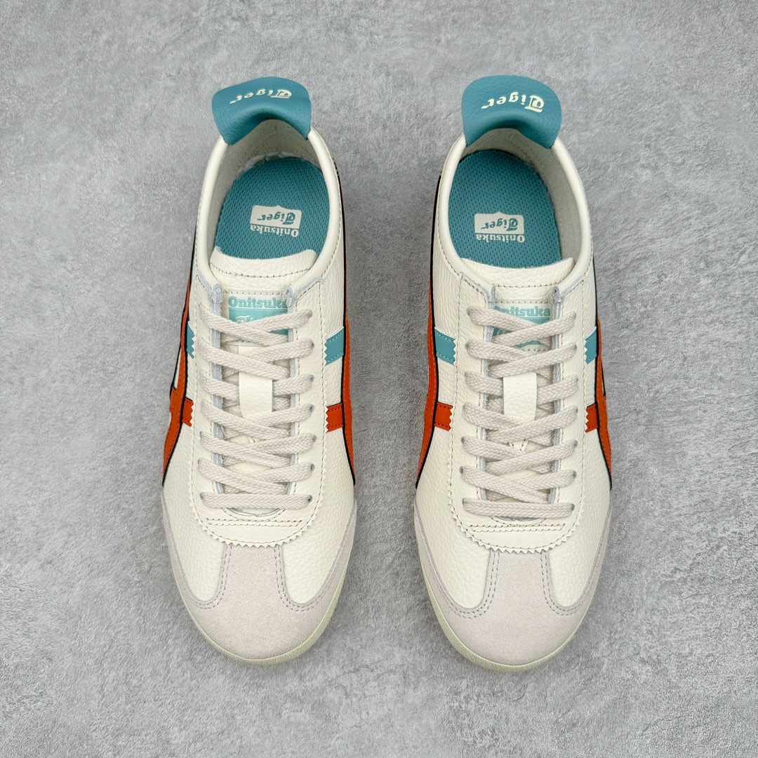 图片[2]-＃纯原 Asics Onitsuka Tiger MEXICO 66 亚瑟士鬼冢虎复古经典板鞋 市场最强版本 头层小羊皮加持 海外订单工厂出品 超成熟稳定的做工品控 原装全套纸板楦头开发 原汁原味 完美呈现版型 私模正确鞋底咬花纹路 一比一鞋头弧度高度鞋身弧度 绝不口嗨 细节品控鞋型随意秒杀市面 原档咬花纹路私模大底 一个单元有六个三角形 总体形拼接呈现花瓣状 官方四联吊牌 原装Ortholite轻量化鞋垫 原盒原配 质保卡 说明书 钢印防尘纸 纸板中底带钢印 乳胶组合鞋垫 支持全方位的对比专柜 产品从款式颜色造型上体现出追求舒适和细节的完美 鞋类更是推崇手工制作的严谨与完美 融舒适性与可穿性的设计风格 注重细节的完美和别致魅力 既保持稳重 又不失轻松的时尚感 尺码：36 37 37.5 38 39 39.5 40 40.5 41.5 42 42.5 43.5 44 45 46-选品中心