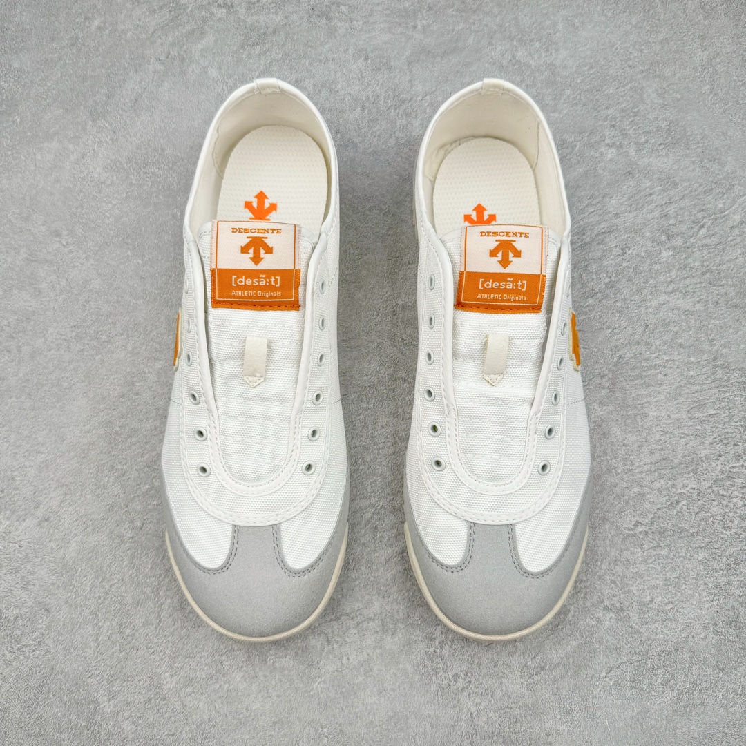 图片[2]-DESCENTE CHRON 迪桑特复古运动一脚蹬帆布鞋透气休闲鞋 轻松方便的一脚蹬设计 搭配轻质弹性鞋底 脚感舒适 简洁的帆布鞋面设计适用于多场景穿搭 尺码：36 36.5 37.5 38 38.5 39 40 40.5 41 42 42.5 43 44 44.5 45-选品中心