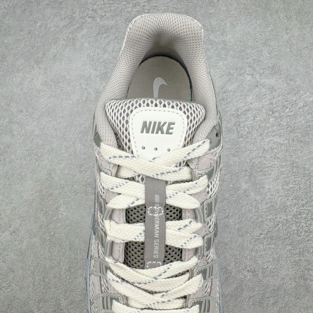 图片[5]-＃HP纯原 NK P-6000 系列低帮复古老爹风休闲运动舒适慢跑鞋 灰白 FN6837-012 购入原鞋原装纸板楦头开发 独家私模四层组合大底 市场唯一正确版本 良心定价 新配色陆续出货 进口三文治网面 融合 Pegasus 过往运动鞋设计 助力 21 世纪早期跑步运动跃升时尚新高度 采用透气网眼布、运动风格线条和耐穿覆面 兼具吸睛外观和舒适感受 中底泡绵以田径赛道为灵感 打造厚实设计 缔造出众缓震性能 尺码：36 36.5 37.5 38 38.5 39 40 40.5 41 42 42.5 43 44 44.5 45 46-选品中心