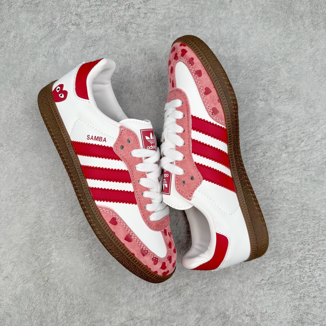 图片[3]-AD Original Samba OG 复古经典轻便板鞋 FW2414 这款桑巴鞋展示了高质量的工艺 带有装饰的超锁缝制和无缝的手感 柔软、柔软的皮革造型和标志性的3条纹完成了精致的外观 正规合身鞋带 鞋面上有绒面鞋垫 橡胶鞋底 享受正畸套筒软感 自50年代首次亮相以来就一直在赢得粉丝的青睐 尺码：36 36.5 37.5 38 38.5 39 40 40.5 41 42 42.5 43 44 44.5 45-选品中心