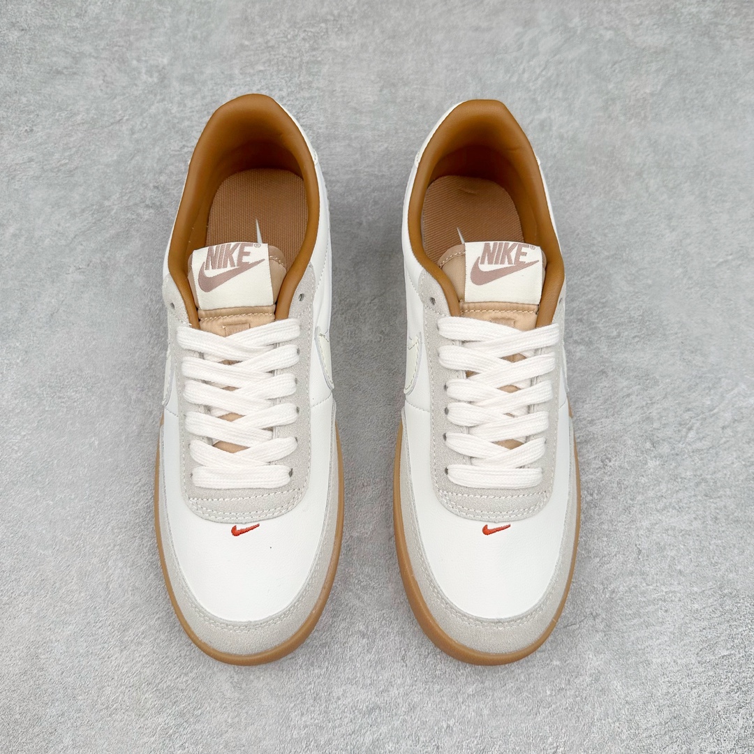 图片[2]-J.Crew x NK Killshot II Leather 联名复古板鞋 HF5699-019 采用米白色皮革制作鞋身 Swoosh 点缀其中 最后搭载棕色生胶大底 流露出满满的复古气气息 尺码：36 36.5 37.5 38 38.5 39 40 40.5 41 42 42.5 43 44-选品中心