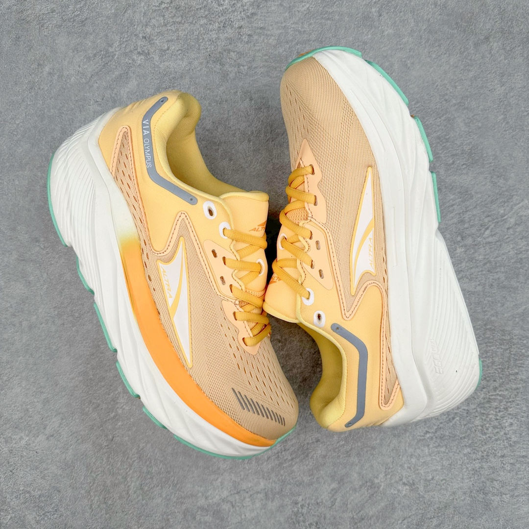 图片[3]-Altra/奥创 VIA OLYMPUS 高缓震轻量跑鞋 来自美国的运动品牌 为不同人群提供专业跑鞋 ALTRA鞋子的鞋型前脚掌较宽 更契合人类的脚型构造 设计零落差 跑步时减少后跟依赖 提高跑步效率 男女同款尺码：36 36.5 37 38 38.5 39 40 40.5 41 42 43 44 45（运动鞋正码 脚宽可以选大半码）-选品中心