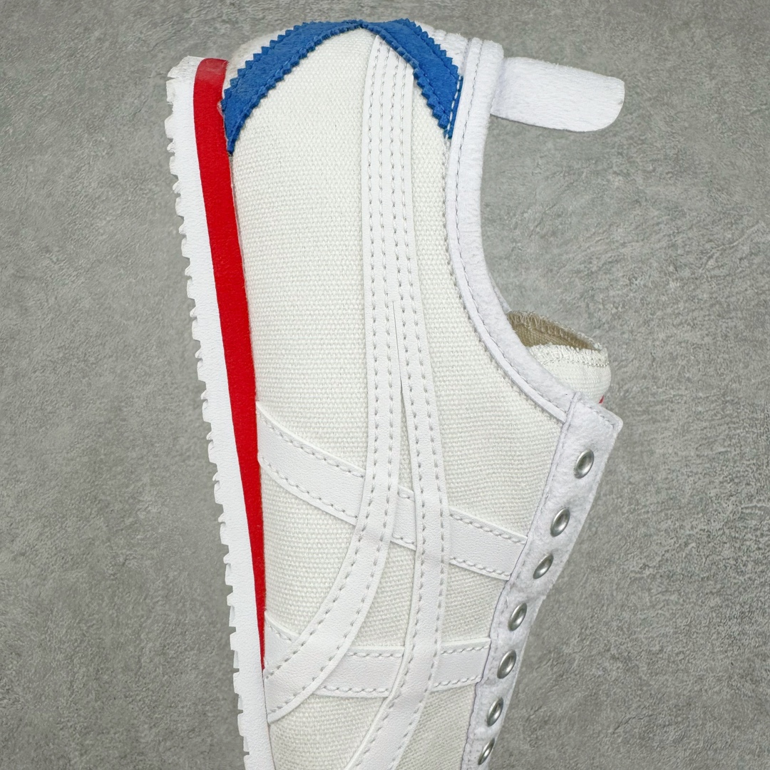 图片[6]-＃HK纯原福利 Asics Onitsuka Tiger MEXICO 66 亚瑟士鬼冢虎复古经典板鞋 市场最强版本 原厂牛津布加持 海外订单工厂出品 超成熟稳定的做工品控 原装全套纸板楦头开发 原汁原味 完美呈现版型 私模正确鞋底咬花纹路 一比一鞋头弧度高度鞋身弧度 绝不口嗨 细节品控鞋型随意秒杀市面 原档咬花纹路私模大底 一个单元有六个三角形 总体形拼接呈现花瓣状 官方四联吊牌 原装Ortholite轻量化鞋垫 原盒原配 质保卡 说明书 钢印防尘纸 纸板中底带钢印 乳胶组合鞋垫 支持全方位的对比专柜 产品从款式颜色造型上体现出追求舒适和细节的完美 鞋类更是推崇手工制作的严谨与完美 融舒适性与可穿性的设计风格 注重细节的完美和别致魅力 既保持稳重 又不失轻松的时尚感 尺码：36 37 37.5 38 39 39.5 40 40.5 41.5 42 42.5 43.5 44 45 46-选品中心