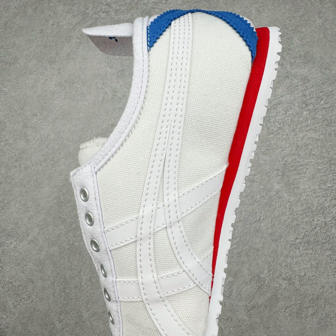 图片[7]-＃HK纯原福利 Asics Onitsuka Tiger MEXICO 66 亚瑟士鬼冢虎复古经典板鞋 市场最强版本 原厂牛津布加持 海外订单工厂出品 超成熟稳定的做工品控 原装全套纸板楦头开发 原汁原味 完美呈现版型 私模正确鞋底咬花纹路 一比一鞋头弧度高度鞋身弧度 绝不口嗨 细节品控鞋型随意秒杀市面 原档咬花纹路私模大底 一个单元有六个三角形 总体形拼接呈现花瓣状 官方四联吊牌 原装Ortholite轻量化鞋垫 原盒原配 质保卡 说明书 钢印防尘纸 纸板中底带钢印 乳胶组合鞋垫 支持全方位的对比专柜 产品从款式颜色造型上体现出追求舒适和细节的完美 鞋类更是推崇手工制作的严谨与完美 融舒适性与可穿性的设计风格 注重细节的完美和别致魅力 既保持稳重 又不失轻松的时尚感 尺码：36 37 37.5 38 39 39.5 40 40.5 41.5 42 42.5 43.5 44 45 46-选品中心