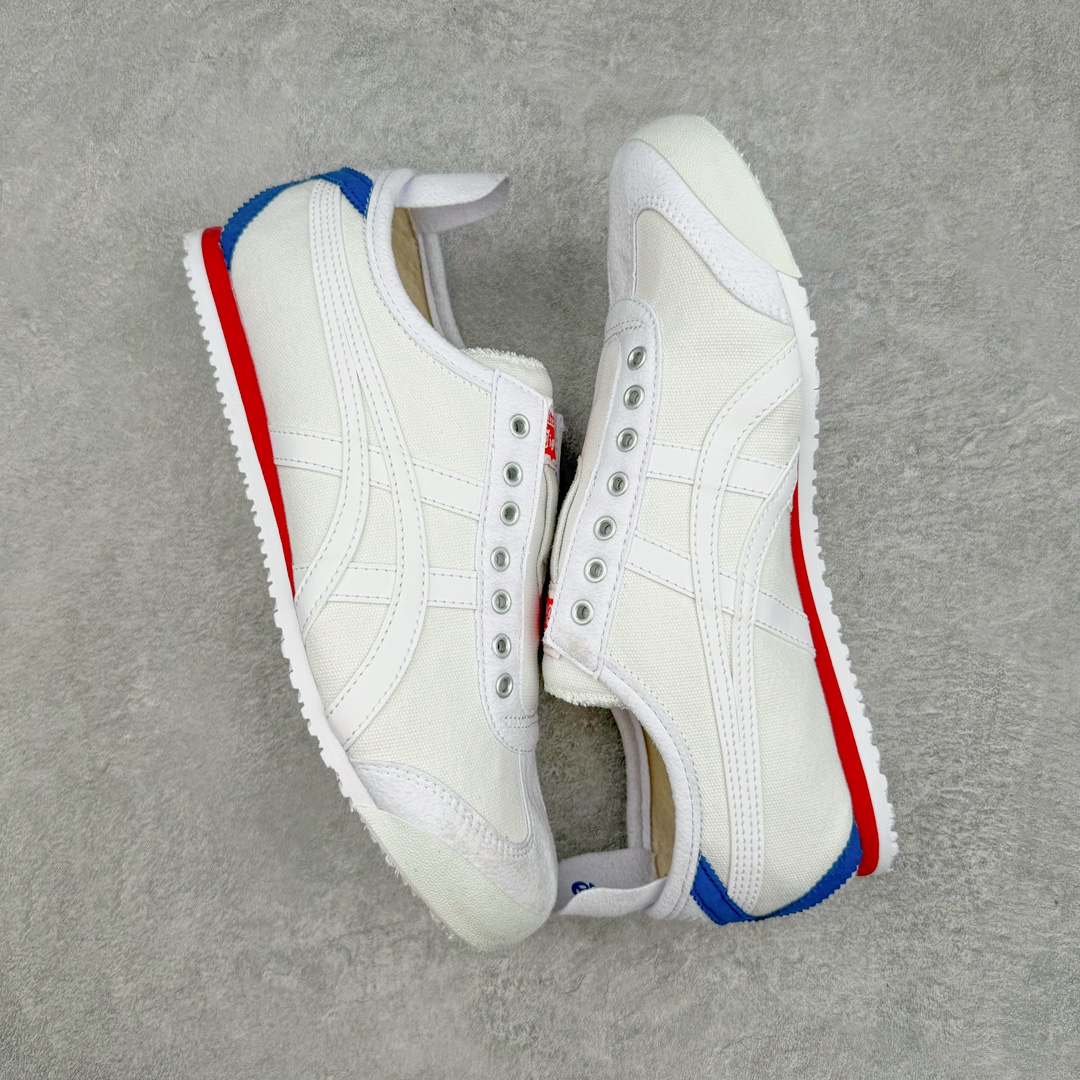 图片[3]-＃HK纯原福利 Asics Onitsuka Tiger MEXICO 66 亚瑟士鬼冢虎复古经典板鞋 市场最强版本 原厂牛津布加持 海外订单工厂出品 超成熟稳定的做工品控 原装全套纸板楦头开发 原汁原味 完美呈现版型 私模正确鞋底咬花纹路 一比一鞋头弧度高度鞋身弧度 绝不口嗨 细节品控鞋型随意秒杀市面 原档咬花纹路私模大底 一个单元有六个三角形 总体形拼接呈现花瓣状 官方四联吊牌 原装Ortholite轻量化鞋垫 原盒原配 质保卡 说明书 钢印防尘纸 纸板中底带钢印 乳胶组合鞋垫 支持全方位的对比专柜 产品从款式颜色造型上体现出追求舒适和细节的完美 鞋类更是推崇手工制作的严谨与完美 融舒适性与可穿性的设计风格 注重细节的完美和别致魅力 既保持稳重 又不失轻松的时尚感 尺码：36 37 37.5 38 39 39.5 40 40.5 41.5 42 42.5 43.5 44 45 46-选品中心