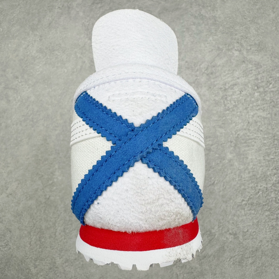 图片[8]-＃HK纯原福利 Asics Onitsuka Tiger MEXICO 66 亚瑟士鬼冢虎复古经典板鞋 市场最强版本 原厂牛津布加持 海外订单工厂出品 超成熟稳定的做工品控 原装全套纸板楦头开发 原汁原味 完美呈现版型 私模正确鞋底咬花纹路 一比一鞋头弧度高度鞋身弧度 绝不口嗨 细节品控鞋型随意秒杀市面 原档咬花纹路私模大底 一个单元有六个三角形 总体形拼接呈现花瓣状 官方四联吊牌 原装Ortholite轻量化鞋垫 原盒原配 质保卡 说明书 钢印防尘纸 纸板中底带钢印 乳胶组合鞋垫 支持全方位的对比专柜 产品从款式颜色造型上体现出追求舒适和细节的完美 鞋类更是推崇手工制作的严谨与完美 融舒适性与可穿性的设计风格 注重细节的完美和别致魅力 既保持稳重 又不失轻松的时尚感 尺码：36 37 37.5 38 39 39.5 40 40.5 41.5 42 42.5 43.5 44 45 46-选品中心