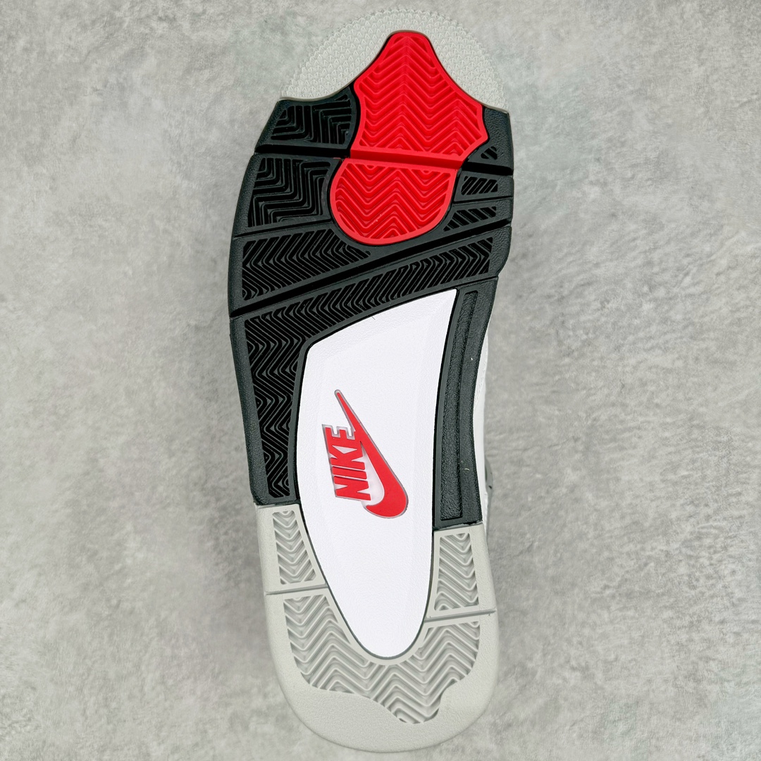 图片[9]-＃CS纯原福利 Air Jordan AJ4 Retro 白水泥 840606-190 大厂出品 全头层加持 原鞋原楦原纸板同源开发 完美呈现乔4的版型 内侧正确双色网格 还原细节 原厂皮料 正确气垫颜色 正确网格工艺 正确拉帮工艺 全鞋原装材料制作 原档案原模具打造 支持全方位与正品对比 尺码：36 36.5 37.5 38 38.5 39 40 40.5 41 42 42.5 43 44 44.5 45 46 47.5-选品中心