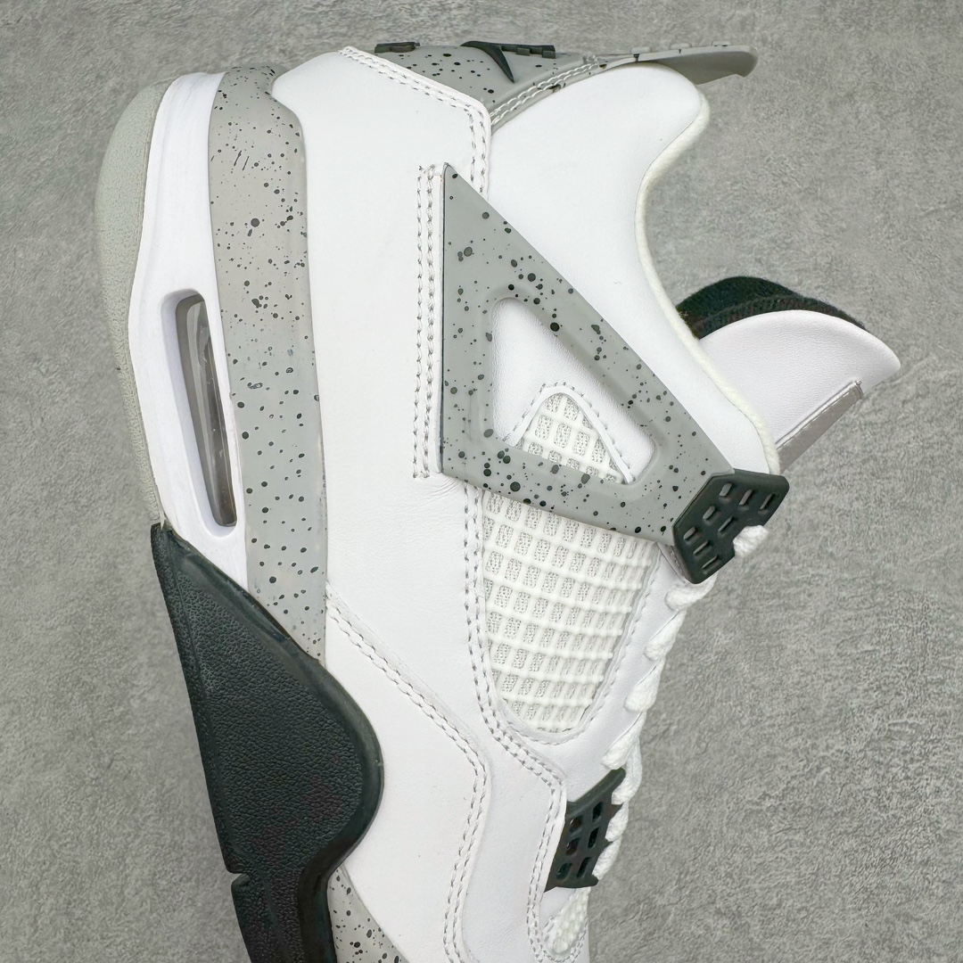图片[6]-＃CS纯原福利 Air Jordan AJ4 Retro 白水泥 840606-190 大厂出品 全头层加持 原鞋原楦原纸板同源开发 完美呈现乔4的版型 内侧正确双色网格 还原细节 原厂皮料 正确气垫颜色 正确网格工艺 正确拉帮工艺 全鞋原装材料制作 原档案原模具打造 支持全方位与正品对比 尺码：36 36.5 37.5 38 38.5 39 40 40.5 41 42 42.5 43 44 44.5 45 46 47.5-选品中心