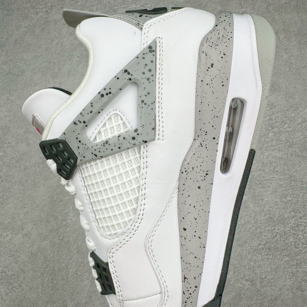 图片[7]-＃CS纯原福利 Air Jordan AJ4 Retro 白水泥 840606-190 大厂出品 全头层加持 原鞋原楦原纸板同源开发 完美呈现乔4的版型 内侧正确双色网格 还原细节 原厂皮料 正确气垫颜色 正确网格工艺 正确拉帮工艺 全鞋原装材料制作 原档案原模具打造 支持全方位与正品对比 尺码：36 36.5 37.5 38 38.5 39 40 40.5 41 42 42.5 43 44 44.5 45 46 47.5-选品中心