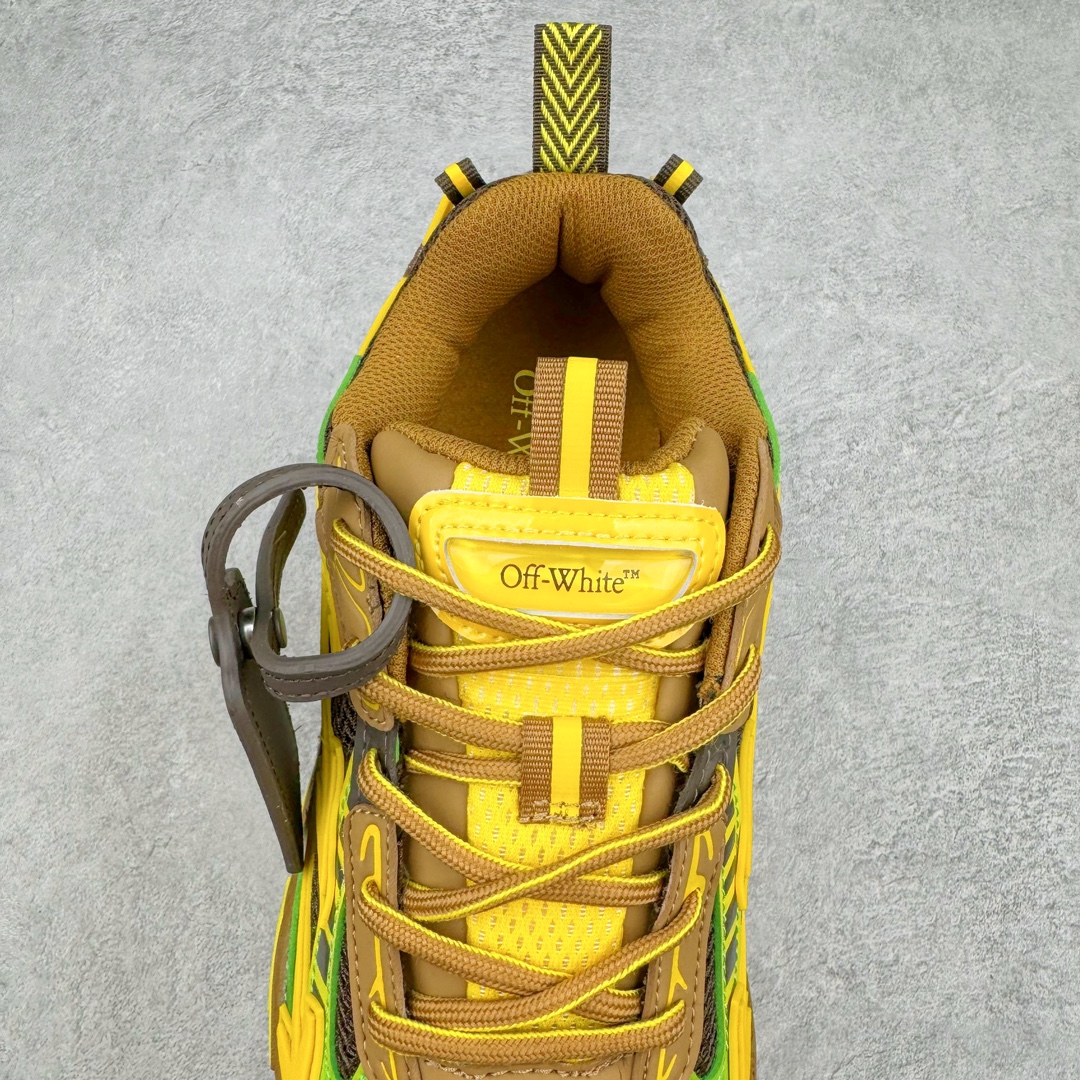 图片[5]-＃KX Off-White 2024年OW最新款跑鞋 #百分百原盒正确版 原楦原纸板数据开发 4层分离大底#鞋面采用3d立体打印和多种材料拼接而成#防滑耐磨透气性轻便跑鞋 作为曾经爆火 并且定位奢潮领域的标志性品牌 Off-White 仍需要不断更新符合当下潮流时尚的复古运动鞋款，以期收获基本盘消费者的关注 此次更新的 Off-White 新款运动鞋将经典复古老爹鞋细节设计更加夸张化 并将标志性箭头设计置于显著位置 除此之外 整个系列的色彩搭配也可谓纷繁多样 总有一款适合你 Off-White最新运动鞋款估计将在未来几个月登陆品牌专柜 喜欢的朋友切莫错过 尺码：36 37 38 39 40 41 42 43 44 45 46 47-选品中心