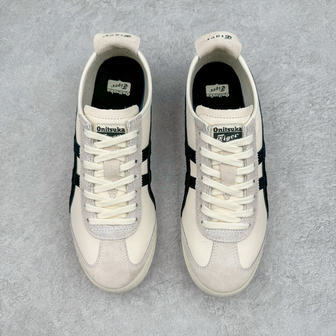 图片[2]-＃HK纯原 Asics Onitsuka Tiger MEXICO 66 亚瑟士鬼冢虎复古经典板鞋 市场最强版本 头层小羊皮加持 海外订单工厂出品 超成熟稳定的做工品控 原装全套纸板楦头开发 原汁原味 完美呈现版型 私模正确鞋底咬花纹路 一比一鞋头弧度高度鞋身弧度 绝不口嗨 细节品控鞋型随意秒杀市面 原档咬花纹路私模大底 一个单元有六个三角形 总体形拼接呈现花瓣状 官方四联吊牌 原装Ortholite轻量化鞋垫 原盒原配 质保卡 说明书 钢印防尘纸 纸板中底带钢印 乳胶组合鞋垫 支持全方位的对比专柜 产品从款式颜色造型上体现出追求舒适和细节的完美 鞋类更是推崇手工制作的严谨与完美 融舒适性与可穿性的设计风格 注重细节的完美和别致魅力 既保持稳重 又不失轻松的时尚感 尺码：36 37 37.5 38 39 39.5 40 40.5 41.5 42 42.5 43.5 44 45 46-选品中心