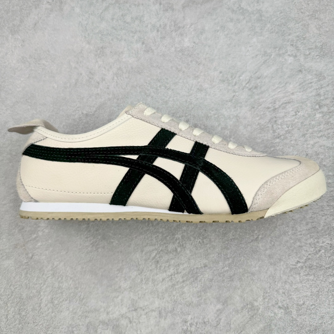＃HK纯原 Asics Onitsuka Tiger MEXICO 66 亚瑟士鬼冢虎复古经典板鞋 市场最强版本 头层小羊皮加持 海外订单工厂出品 超成熟稳定的做工品控 原装全套纸板楦头开发 原汁原味 完美呈现版型 私模正确鞋底咬花纹路 一比一鞋头弧度高度鞋身弧度 绝不口嗨 细节品控鞋型随意秒杀市面 原档咬花纹路私模大底 一个单元有六个三角形 总体形拼接呈现花瓣状 官方四联吊牌 原装Ortholite轻量化鞋垫 原盒原配 质保卡 说明书 钢印防尘纸 纸板中底带钢印 乳胶组合鞋垫 支持全方位的对比专柜 产品从款式颜色造型上体现出追求舒适和细节的完美 鞋类更是推崇手工制作的严谨与完美 融舒适性与可穿性的设计风格 注重细节的完美和别致魅力 既保持稳重 又不失轻松的时尚感 尺码：36 37 37.5 38 39 39.5 40 40.5 41.5 42 42.5 43.5 44 45 46-选品中心
