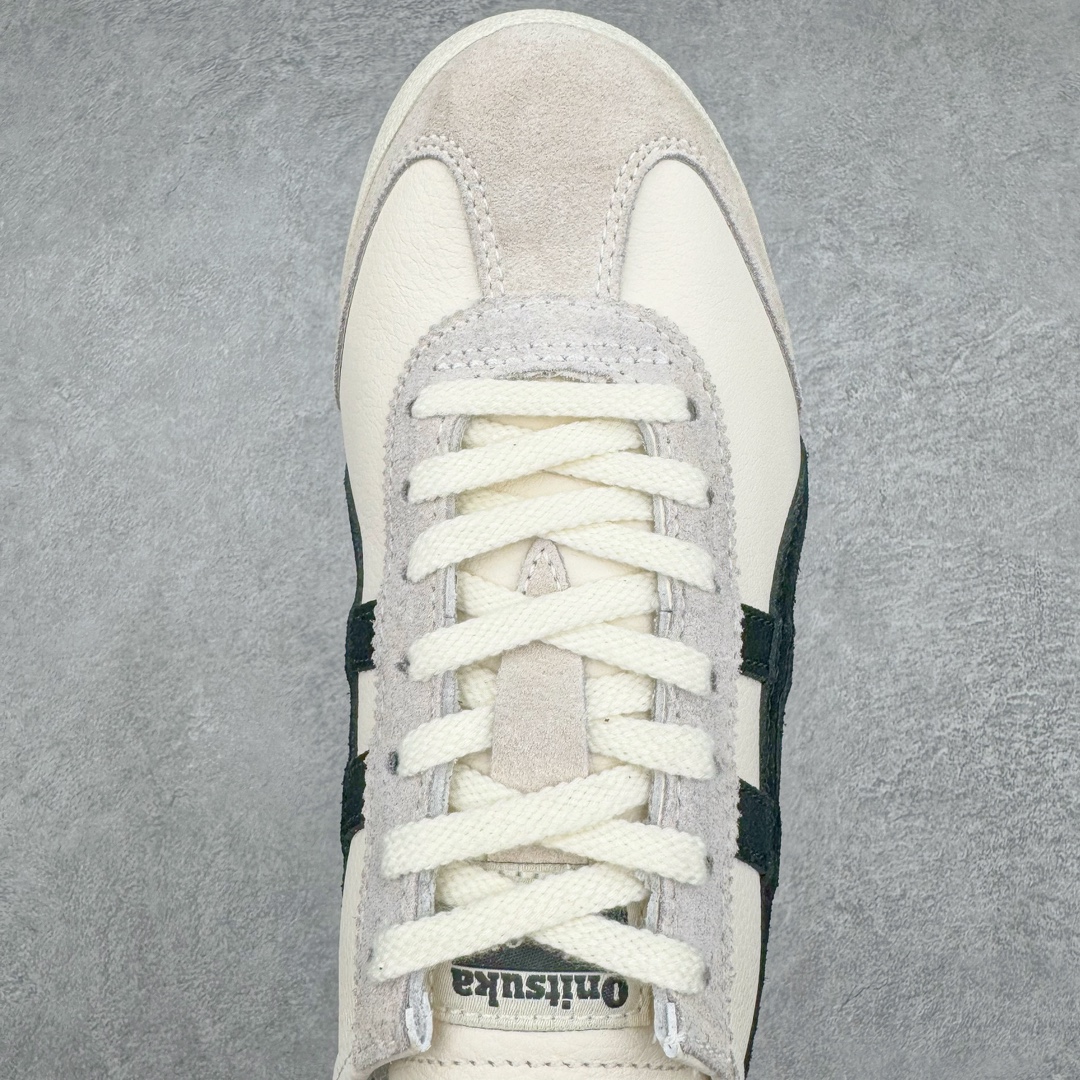 图片[4]-＃HK纯原 Asics Onitsuka Tiger MEXICO 66 亚瑟士鬼冢虎复古经典板鞋 市场最强版本 头层小羊皮加持 海外订单工厂出品 超成熟稳定的做工品控 原装全套纸板楦头开发 原汁原味 完美呈现版型 私模正确鞋底咬花纹路 一比一鞋头弧度高度鞋身弧度 绝不口嗨 细节品控鞋型随意秒杀市面 原档咬花纹路私模大底 一个单元有六个三角形 总体形拼接呈现花瓣状 官方四联吊牌 原装Ortholite轻量化鞋垫 原盒原配 质保卡 说明书 钢印防尘纸 纸板中底带钢印 乳胶组合鞋垫 支持全方位的对比专柜 产品从款式颜色造型上体现出追求舒适和细节的完美 鞋类更是推崇手工制作的严谨与完美 融舒适性与可穿性的设计风格 注重细节的完美和别致魅力 既保持稳重 又不失轻松的时尚感 尺码：36 37 37.5 38 39 39.5 40 40.5 41.5 42 42.5 43.5 44 45 46-选品中心