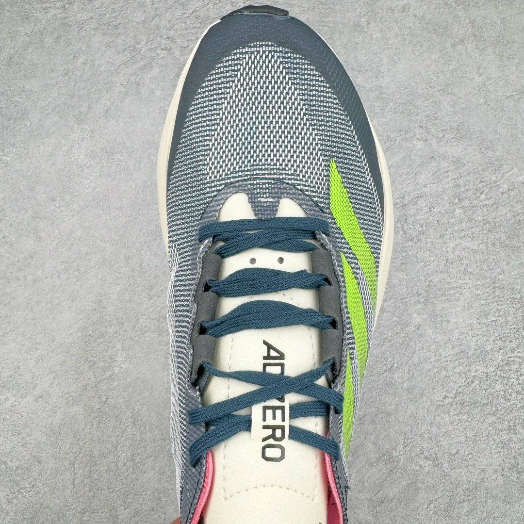 图片[4]-AD Adizero Boston 12 波士顿夏季透气网眼竞速跑鞋 延续爪型玻璃纤维推进系统 进化为全掌式的ENERGY RODS 2.0 从脚跟到脚趾的一体成形设计 强化整体推进力 提升速度表现 升级透气鞋面更具支撑性 利用ENGINEERED MESH技术进行不同密度织纹 强化支撑性 更使用50%以上的回收材料製成 减低塑料浪费 此外变薄的鞋舌为前掌提供更多空间 提供跑者更好的穿着感受 马牌轮胎大底耐磨性佳 大底全掌采用耐磨的Continental马牌轮胎大底 在各种环境下保有良好抓地力 尺码：36 36.5 37 38 38.5 39 40 40.5 41 42 42.5 43 44 44.5 45-选品中心