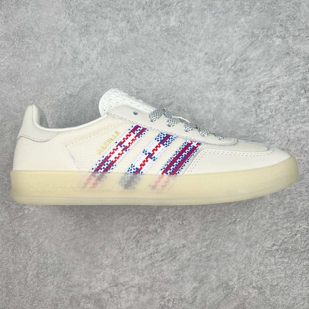 AD Gazelle Indoor Trainers 羚羊内训系列低帮复古百搭休闲运动德训风板鞋 IH7608 90年代经典的复刻版！自60年代以足球训练鞋面世以来,Gazelle就以其经典设计席卷全球。1991年版本的复刻,再造经典Gazelle。采用皮革打造,搭配浊色细节,让这款经典更加简约。尺码：36 36⅔ 37⅓ 38 38⅔ 39⅓ 40 40⅔ 41⅓ 42 42⅔ 43⅓ 44 45-选品中心