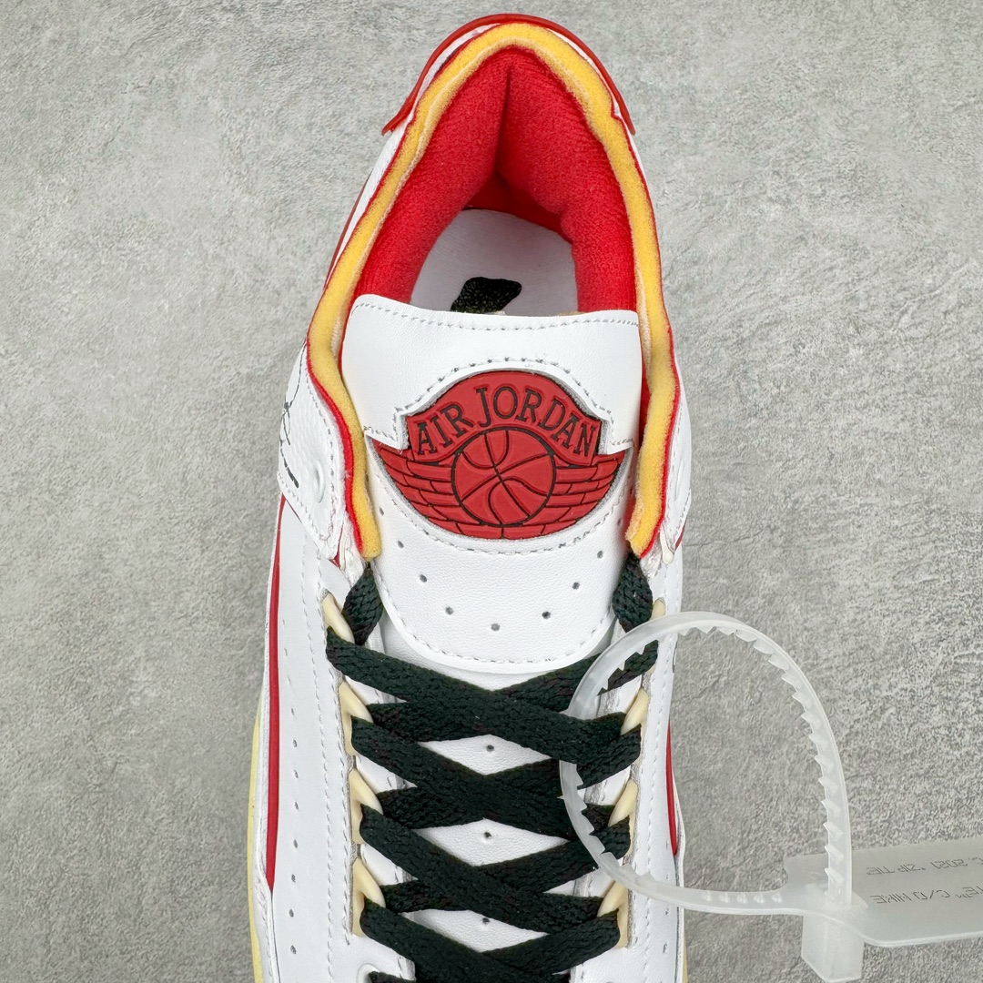 图片[5]-Off-White x Air Jordan AJ2 Low SP 芝加哥配色联名款篮球鞋 货号DJ4375-106 鞋款鞋身上使用 OW 联名经典解构防盗扣等元素这双鞋还开创性的使用了透明材质来打造成中底粉化的效果相信即便是 OG 鞋头也会被这样的设计打动 尺码：36 36.5 37.5 38 38.5 39 40 40.5 41 42 42.5 43 44 44.5 45 46 47.5-选品中心