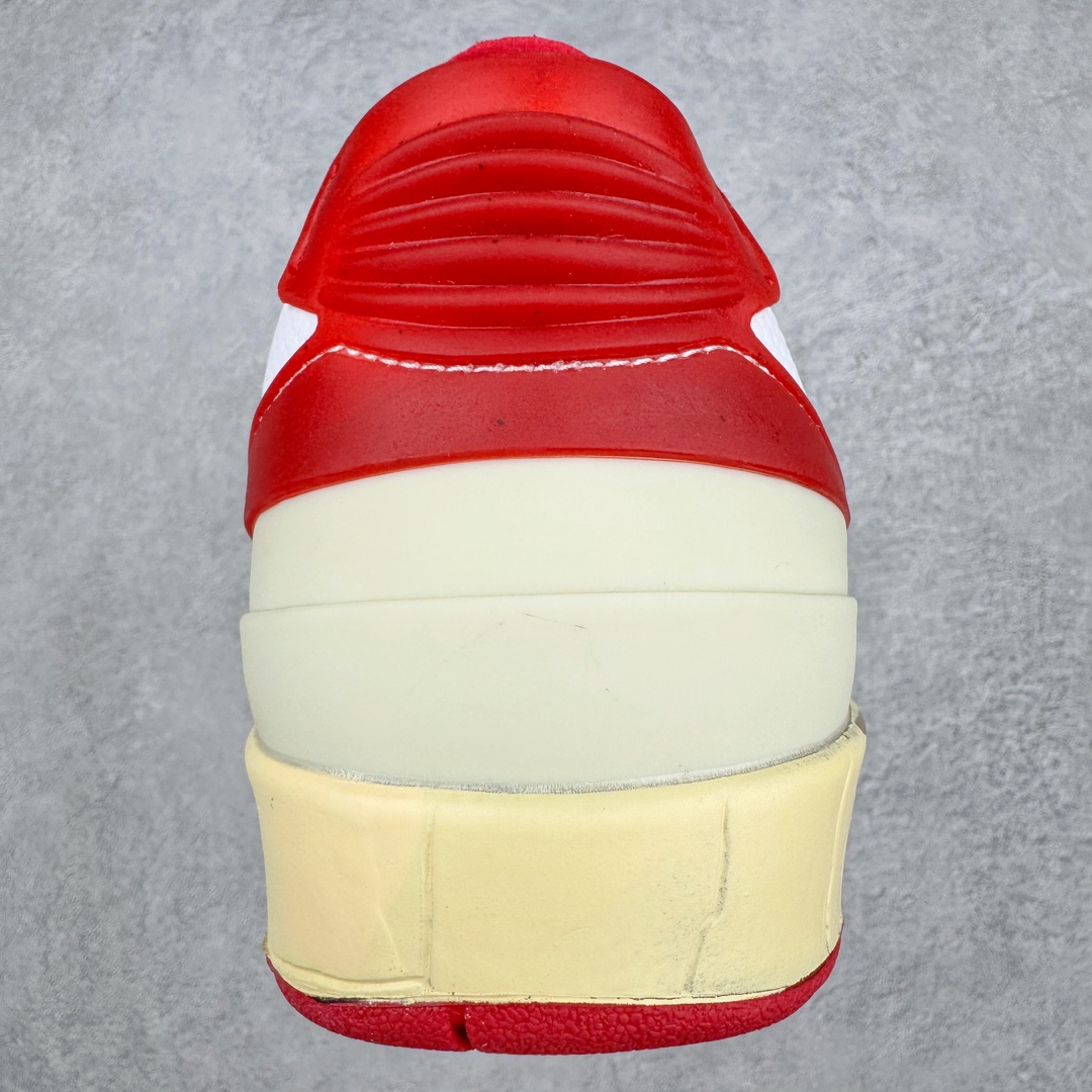 图片[8]-Off-White x Air Jordan AJ2 Low SP 芝加哥配色联名款篮球鞋 货号DJ4375-106 鞋款鞋身上使用 OW 联名经典解构防盗扣等元素这双鞋还开创性的使用了透明材质来打造成中底粉化的效果相信即便是 OG 鞋头也会被这样的设计打动 尺码：36 36.5 37.5 38 38.5 39 40 40.5 41 42 42.5 43 44 44.5 45 46 47.5-选品中心