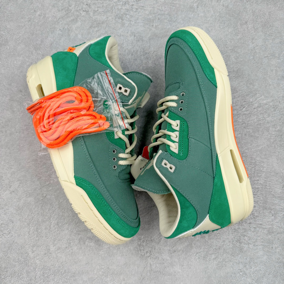 图片[3]-＃OG纯原 Nina Chanel Abney x Air Jordan AJ3 OG SP WMNS 艺术家联名绿色 货号：FZ7974-300 原楦原纸板开发 确保原汁原味 原厂皮料质感色泽绝无偏差 完美中底拉帮 原厂中底钢印 原档案大底 如假白送 大底纹路 气垫通透度PU的回弹性均百分百还原 原厂电绣鞋舌飞人刺绣针数立体讲究精细欢迎对比正品原鞋 尺码：36 36.5 37.5 38 38.5 39 40 40.5 41 42 42.5 43 44 44.5 45 46 47.5-选品中心