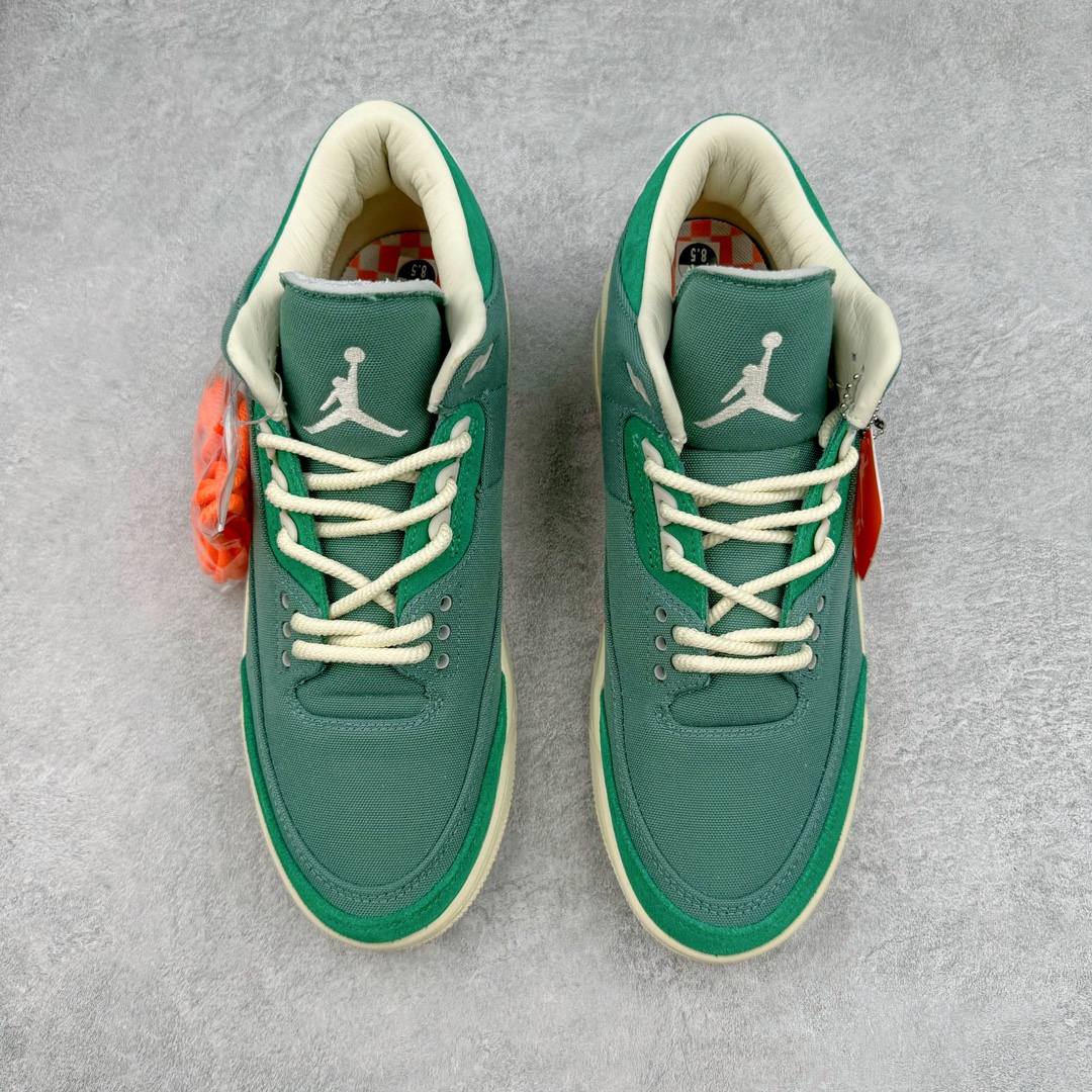 图片[2]-＃OG纯原 Nina Chanel Abney x Air Jordan AJ3 OG SP WMNS 艺术家联名绿色 货号：FZ7974-300 原楦原纸板开发 确保原汁原味 原厂皮料质感色泽绝无偏差 完美中底拉帮 原厂中底钢印 原档案大底 如假白送 大底纹路 气垫通透度PU的回弹性均百分百还原 原厂电绣鞋舌飞人刺绣针数立体讲究精细欢迎对比正品原鞋 尺码：36 36.5 37.5 38 38.5 39 40 40.5 41 42 42.5 43 44 44.5 45 46 47.5-选品中心