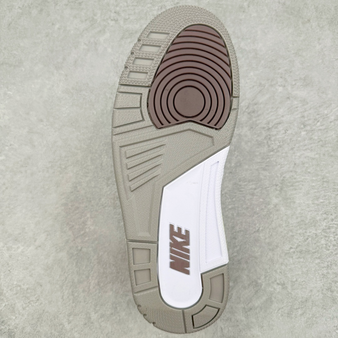 图片[9]-＃QD纯原 A Ma Maniére x Air Jordan AJ3 Retro AMM联名白紫灰 DH3434-110 圈内最强三代系列 匠心打造 开发时长超过半年 目前可过各类鉴定或无法鉴定 裸鞋随便操作 全套原纸板楦头开发 原厂大底磨具加持立体防滑纹理 原装可视Air Sole气垫 原汁原味最完美的三代版型 唯一正确鞋头趴度弧度高度鞋身腰线 原厂TPU彩虹扎染后跟饰片 正确内里反口里网布 皮料菱角分明不变形无多余毛边 广东原厂zp同批次手工大底描漆拉丝 市场唯一原厂鞋扣模具 原厂织唛标 原厂飞人电绣工艺 尾指中部跳三针 独家绑鞋带手法 印刷中底布 四线拉帮 米色美纹纸贴合固定 进口港宝加持 后跟自然饱满 全鞋荧光划线卡点 追求极致完美 每一双都是工艺品 多重QC质检 超越公司货的品控标准 实实在在的免检产品 尺码：40.5 41 42 42.5 43 44 44.5 45 45.5 46 47.5 48.5-选品中心