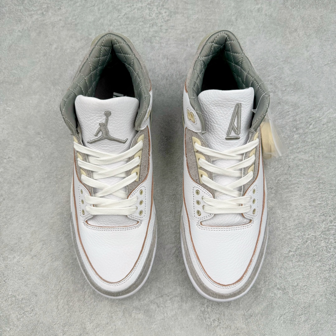 图片[2]-＃QD纯原 A Ma Maniére x Air Jordan AJ3 Retro AMM联名白紫灰 DH3434-110 圈内最强三代系列 匠心打造 开发时长超过半年 目前可过各类鉴定或无法鉴定 裸鞋随便操作 全套原纸板楦头开发 原厂大底磨具加持立体防滑纹理 原装可视Air Sole气垫 原汁原味最完美的三代版型 唯一正确鞋头趴度弧度高度鞋身腰线 原厂TPU彩虹扎染后跟饰片 正确内里反口里网布 皮料菱角分明不变形无多余毛边 广东原厂zp同批次手工大底描漆拉丝 市场唯一原厂鞋扣模具 原厂织唛标 原厂飞人电绣工艺 尾指中部跳三针 独家绑鞋带手法 印刷中底布 四线拉帮 米色美纹纸贴合固定 进口港宝加持 后跟自然饱满 全鞋荧光划线卡点 追求极致完美 每一双都是工艺品 多重QC质检 超越公司货的品控标准 实实在在的免检产品 尺码：40.5 41 42 42.5 43 44 44.5 45 45.5 46 47.5 48.5-选品中心