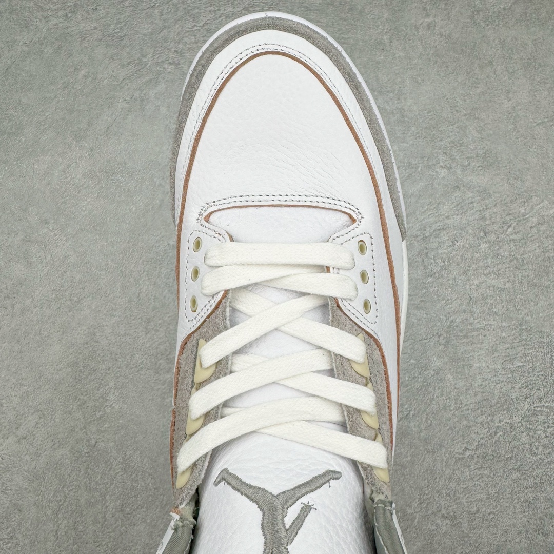 图片[4]-＃QD纯原 A Ma Maniére x Air Jordan AJ3 Retro AMM联名白紫灰 DH3434-110 圈内最强三代系列 匠心打造 开发时长超过半年 目前可过各类鉴定或无法鉴定 裸鞋随便操作 全套原纸板楦头开发 原厂大底磨具加持立体防滑纹理 原装可视Air Sole气垫 原汁原味最完美的三代版型 唯一正确鞋头趴度弧度高度鞋身腰线 原厂TPU彩虹扎染后跟饰片 正确内里反口里网布 皮料菱角分明不变形无多余毛边 广东原厂zp同批次手工大底描漆拉丝 市场唯一原厂鞋扣模具 原厂织唛标 原厂飞人电绣工艺 尾指中部跳三针 独家绑鞋带手法 印刷中底布 四线拉帮 米色美纹纸贴合固定 进口港宝加持 后跟自然饱满 全鞋荧光划线卡点 追求极致完美 每一双都是工艺品 多重QC质检 超越公司货的品控标准 实实在在的免检产品 尺码：40.5 41 42 42.5 43 44 44.5 45 45.5 46 47.5 48.5-选品中心