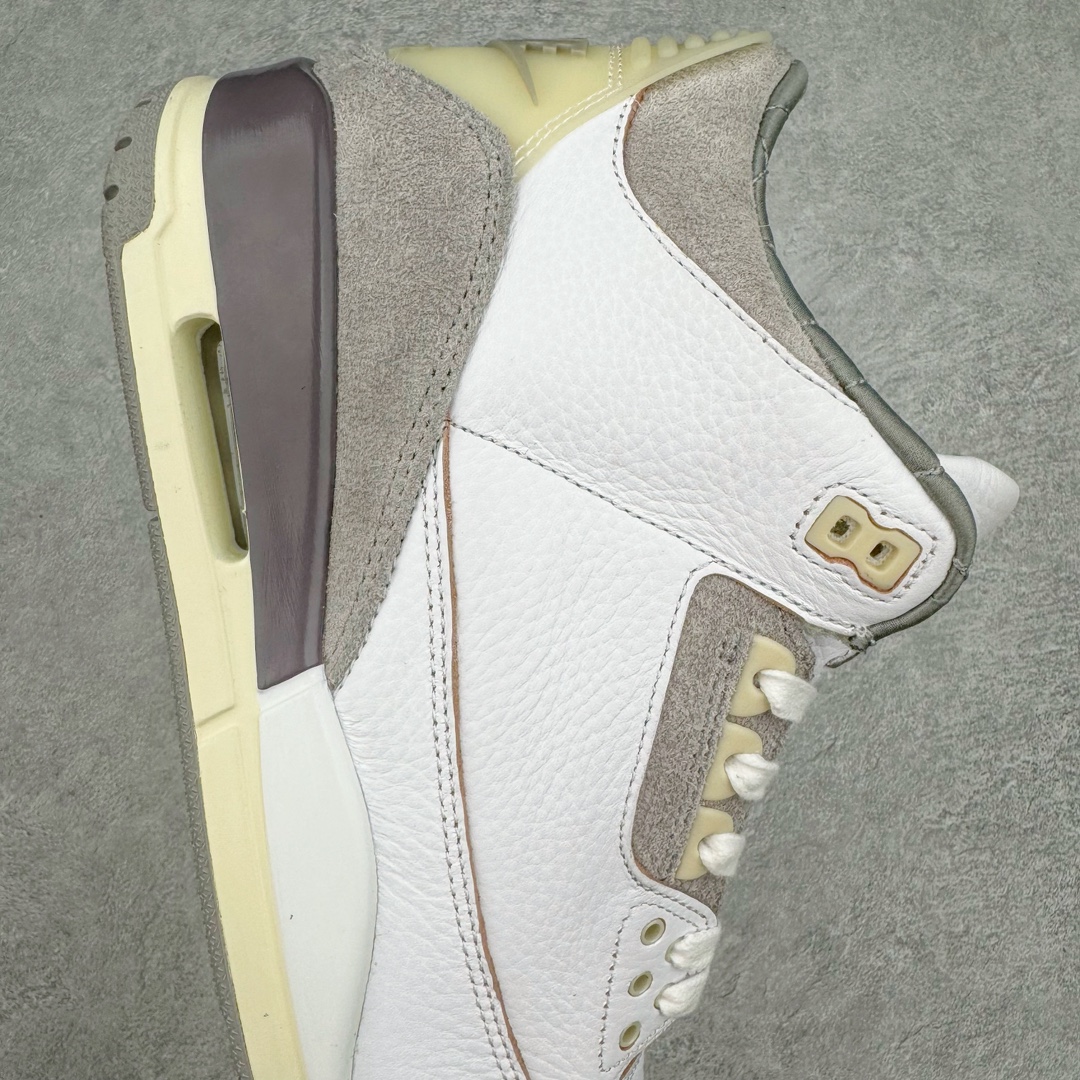 图片[6]-＃QD纯原 A Ma Maniére x Air Jordan AJ3 Retro AMM联名白紫灰 DH3434-110 圈内最强三代系列 匠心打造 开发时长超过半年 目前可过各类鉴定或无法鉴定 裸鞋随便操作 全套原纸板楦头开发 原厂大底磨具加持立体防滑纹理 原装可视Air Sole气垫 原汁原味最完美的三代版型 唯一正确鞋头趴度弧度高度鞋身腰线 原厂TPU彩虹扎染后跟饰片 正确内里反口里网布 皮料菱角分明不变形无多余毛边 广东原厂zp同批次手工大底描漆拉丝 市场唯一原厂鞋扣模具 原厂织唛标 原厂飞人电绣工艺 尾指中部跳三针 独家绑鞋带手法 印刷中底布 四线拉帮 米色美纹纸贴合固定 进口港宝加持 后跟自然饱满 全鞋荧光划线卡点 追求极致完美 每一双都是工艺品 多重QC质检 超越公司货的品控标准 实实在在的免检产品 尺码：40.5 41 42 42.5 43 44 44.5 45 45.5 46 47.5 48.5-选品中心