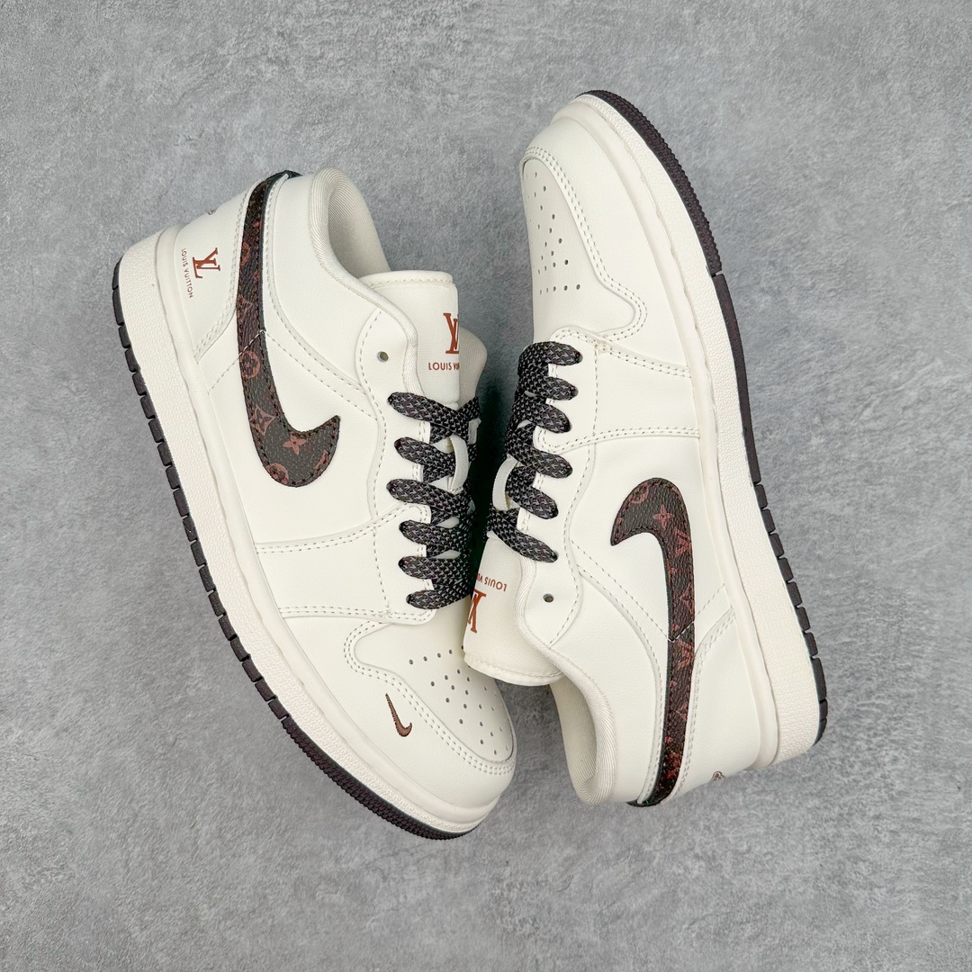 图片[3]-Air Jordan AJ1 Low 低帮系列定制配色 WG8850-004 原厂内置气垫魔块 A模大底 头层小牛皮 鞋舌AJ原厂专用牛津布+AJ专用反口珍珠布+原厂无杂质高弹内里海棉+特殊封边弹力鞋带 尺码：36 36.5 37.5 38 38.5 39 40 40.5 41 42 42.5 43 44 44.5 45 46-选品中心