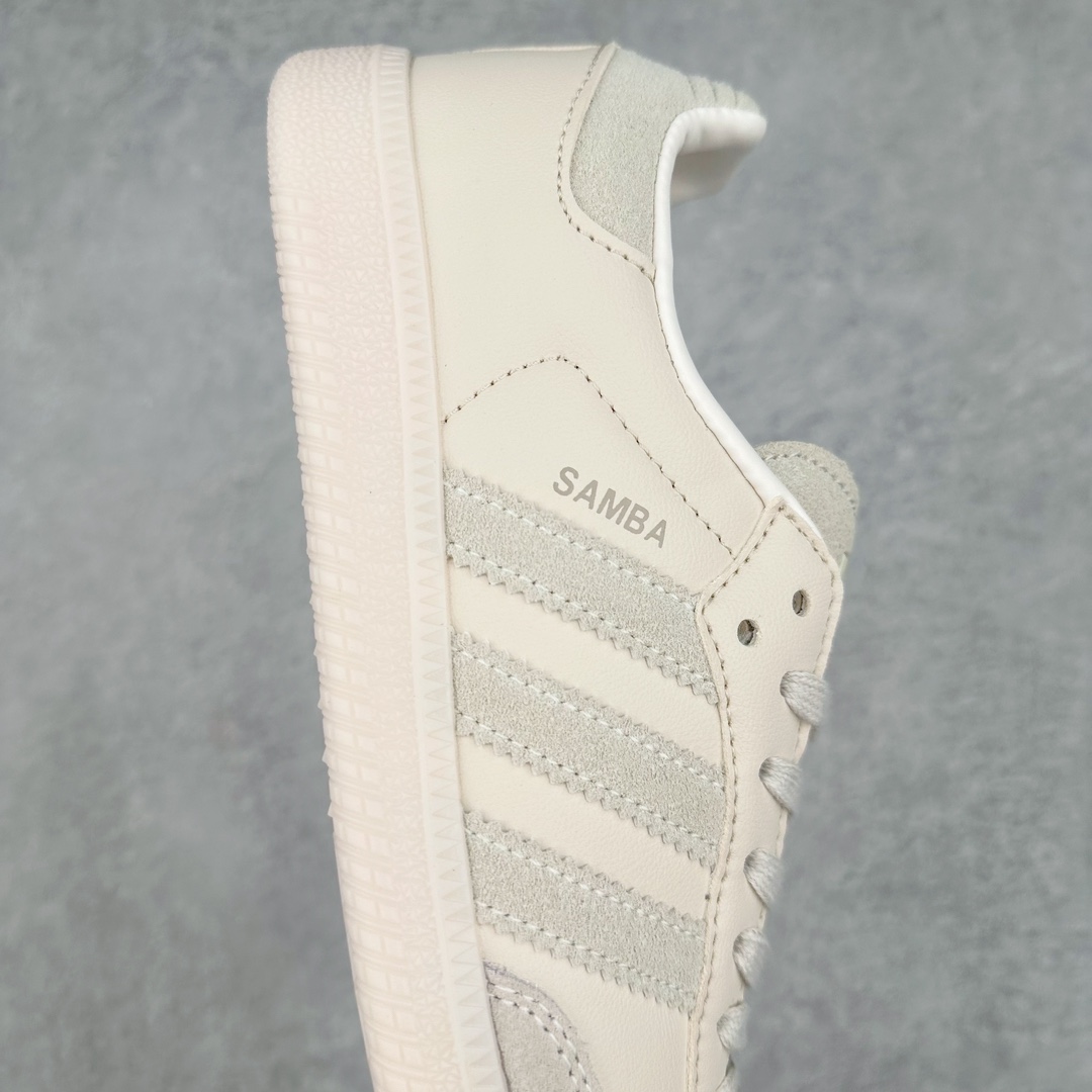 图片[6]-AD Original Samba OG 复古经典轻便板鞋 FZ5603 这款桑巴鞋展示了高质量的工艺 带有装饰的超锁缝制和无缝的手感 柔软、柔软的皮革造型和标志性的3条纹完成了精致的外观 正规合身鞋带 鞋面上有绒面鞋垫 橡胶鞋底 享受正畸套筒软感 自50年代首次亮相以来就一直在赢得粉丝的青睐 尺码：36 36.5 37.5 38 38.5 39 40 40.5 41 42 42.5 43 44 44.5 45-选品中心