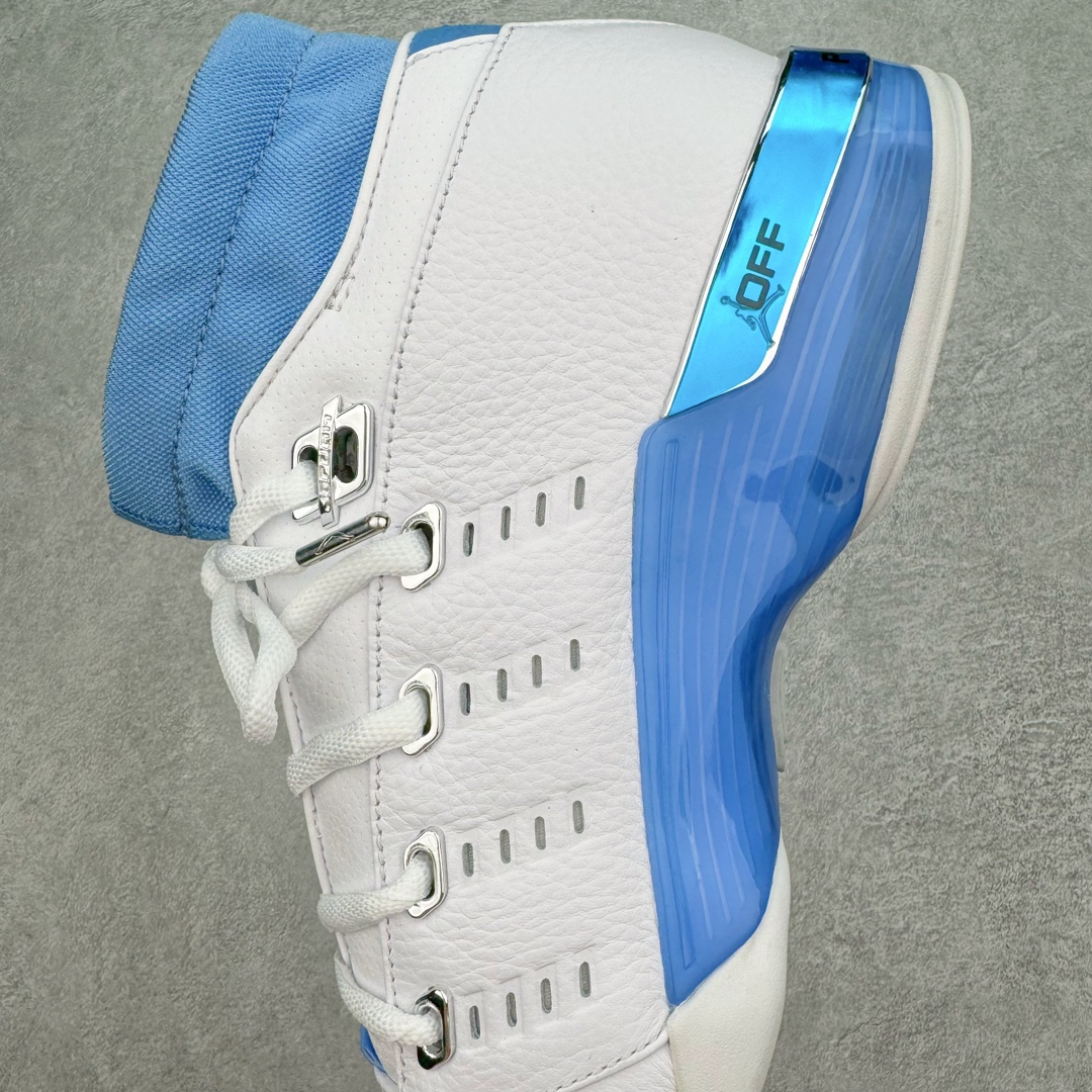 图片[7]-＃纯原 Air Jordan AJ17 Low \\\”UNC\\\” 北卡蓝 FJ0395-140 整体构色方案采用经典的白蓝撞色示人 银色点缀细节 算是当年 Air Jordan 17 Low 中最受欢迎的配色 低帮版本在延续半透明中底框架 以及金属银质感的后跟稳定片外 取消了 AJ17 鞋带锁盖设计 辅以 Dynamic Fit 动态袜套替代 中底缓震方面 前掌扇形 Zoom Air 气垫 + 后掌吹塑气垫 同时中底内嵌大面积碳板 外底纹理类似热力图的分色设计 灵感则来源于帮主痴迷的高尔夫球场地 尺码：41 42 42.5 43 44 44.5 45 46 47.5-选品中心