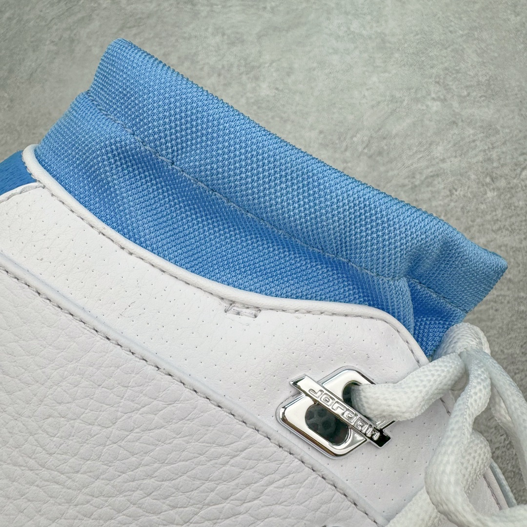 图片[10]-＃纯原 Air Jordan AJ17 Low \\\”UNC\\\” 北卡蓝 FJ0395-140 整体构色方案采用经典的白蓝撞色示人 银色点缀细节 算是当年 Air Jordan 17 Low 中最受欢迎的配色 低帮版本在延续半透明中底框架 以及金属银质感的后跟稳定片外 取消了 AJ17 鞋带锁盖设计 辅以 Dynamic Fit 动态袜套替代 中底缓震方面 前掌扇形 Zoom Air 气垫 + 后掌吹塑气垫 同时中底内嵌大面积碳板 外底纹理类似热力图的分色设计 灵感则来源于帮主痴迷的高尔夫球场地 尺码：41 42 42.5 43 44 44.5 45 46 47.5-选品中心