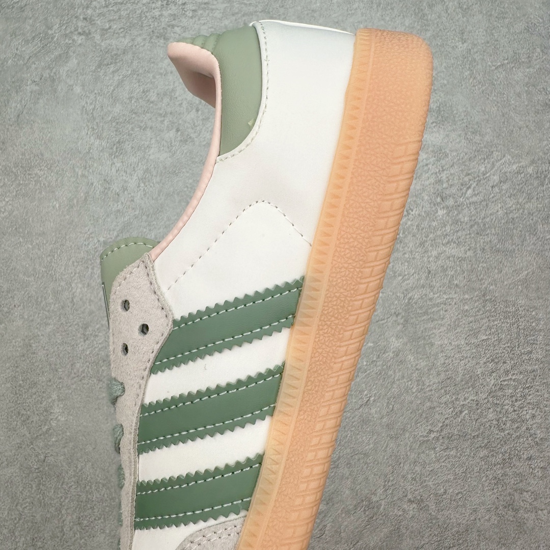 图片[7]-AD Original Samba OG 复古经典轻便板鞋 ID0942 这款桑巴鞋展示了高质量的工艺 带有装饰的超锁缝制和无缝的手感 柔软、柔软的皮革造型和标志性的3条纹完成了精致的外观 正规合身鞋带 鞋面上有绒面鞋垫 橡胶鞋底 享受正畸套筒软感 自50年代首次亮相以来就一直在赢得粉丝的青睐 尺码：36 36.5 37.5 38 38.5 39 40 40.5 41 42 42.5 43 44 44.5 45-选品中心