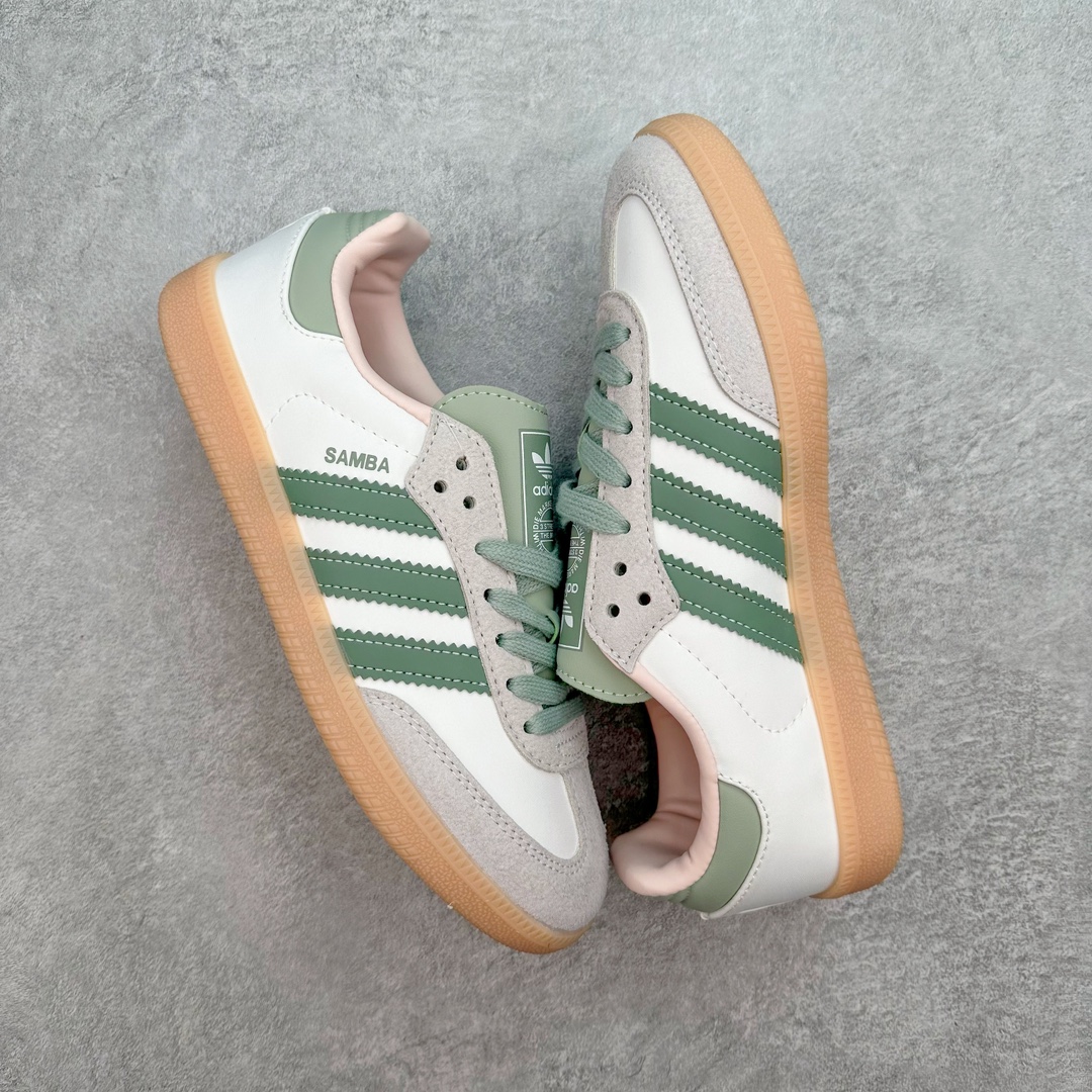 图片[3]-AD Original Samba OG 复古经典轻便板鞋 ID0942 这款桑巴鞋展示了高质量的工艺 带有装饰的超锁缝制和无缝的手感 柔软、柔软的皮革造型和标志性的3条纹完成了精致的外观 正规合身鞋带 鞋面上有绒面鞋垫 橡胶鞋底 享受正畸套筒软感 自50年代首次亮相以来就一直在赢得粉丝的青睐 尺码：36 36.5 37.5 38 38.5 39 40 40.5 41 42 42.5 43 44 44.5 45-选品中心