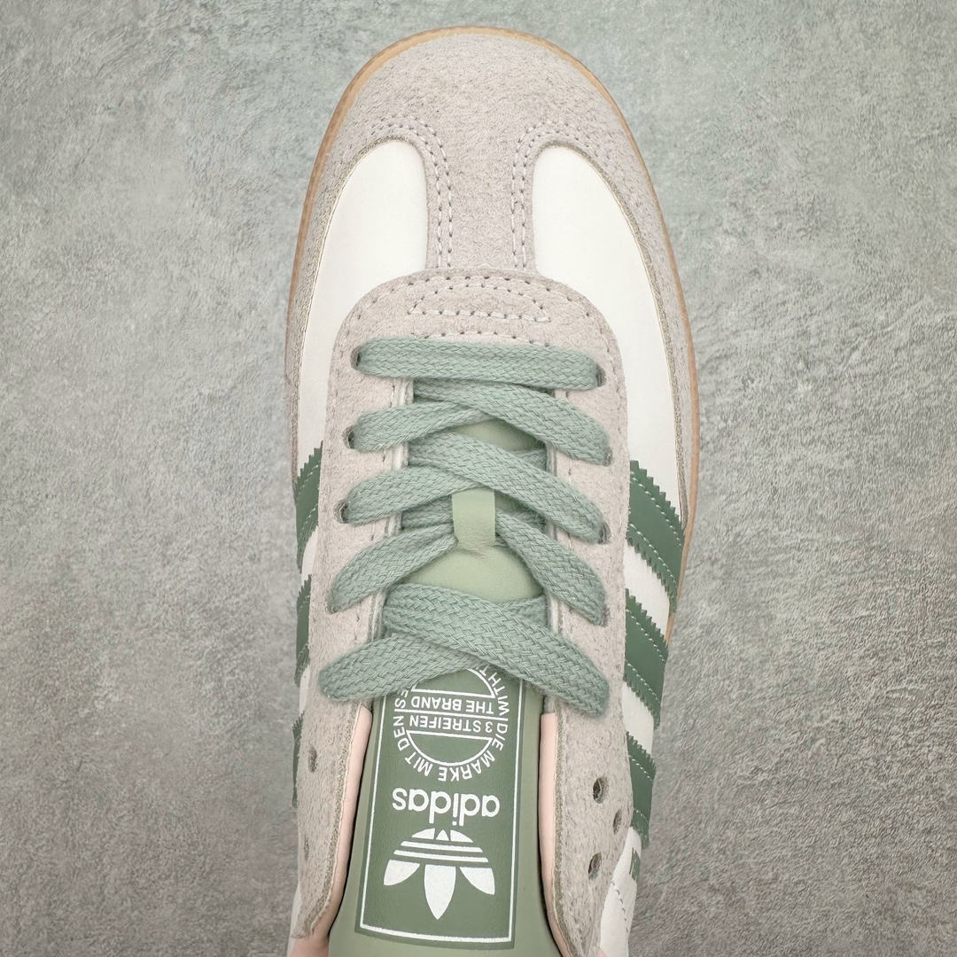 图片[4]-AD Original Samba OG 复古经典轻便板鞋 ID0942 这款桑巴鞋展示了高质量的工艺 带有装饰的超锁缝制和无缝的手感 柔软、柔软的皮革造型和标志性的3条纹完成了精致的外观 正规合身鞋带 鞋面上有绒面鞋垫 橡胶鞋底 享受正畸套筒软感 自50年代首次亮相以来就一直在赢得粉丝的青睐 尺码：36 36.5 37.5 38 38.5 39 40 40.5 41 42 42.5 43 44 44.5 45-选品中心