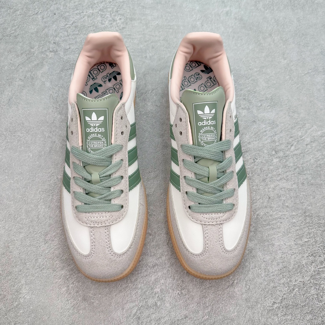 图片[2]-AD Original Samba OG 复古经典轻便板鞋 ID0942 这款桑巴鞋展示了高质量的工艺 带有装饰的超锁缝制和无缝的手感 柔软、柔软的皮革造型和标志性的3条纹完成了精致的外观 正规合身鞋带 鞋面上有绒面鞋垫 橡胶鞋底 享受正畸套筒软感 自50年代首次亮相以来就一直在赢得粉丝的青睐 尺码：36 36.5 37.5 38 38.5 39 40 40.5 41 42 42.5 43 44 44.5 45-选品中心