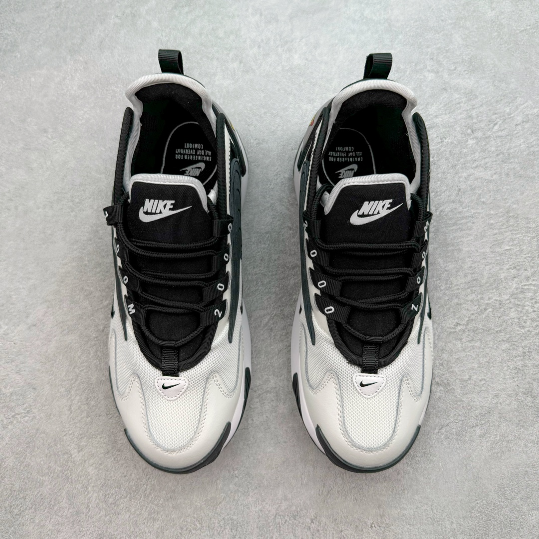 图片[2]-＃HP纯原福利 NK Zoom 2K 网面厚底拼接复古老爹鞋包子运动跑鞋 灵感来自于90年代球鞋的外观设计 特别是NK著名的Alpha Project系列 通体以拼色配色为主 既保证了视觉的冲击感 叉兼顾易于搭配的属性 最大亮点在于鞋面中央处类似“回旋镖”的橡胶装饰 提供良好包裹的同时 颇具复古气息 中底搭载Zoom Air缓震科技 提供舒适的穿着体验 细节之处 鞋带环上Zoom字样加持 尺码：35.5 36 36.5 37.5 38 38.5 39 40 40.5 41 42 42.5 43 44 44.5 45-选品中心