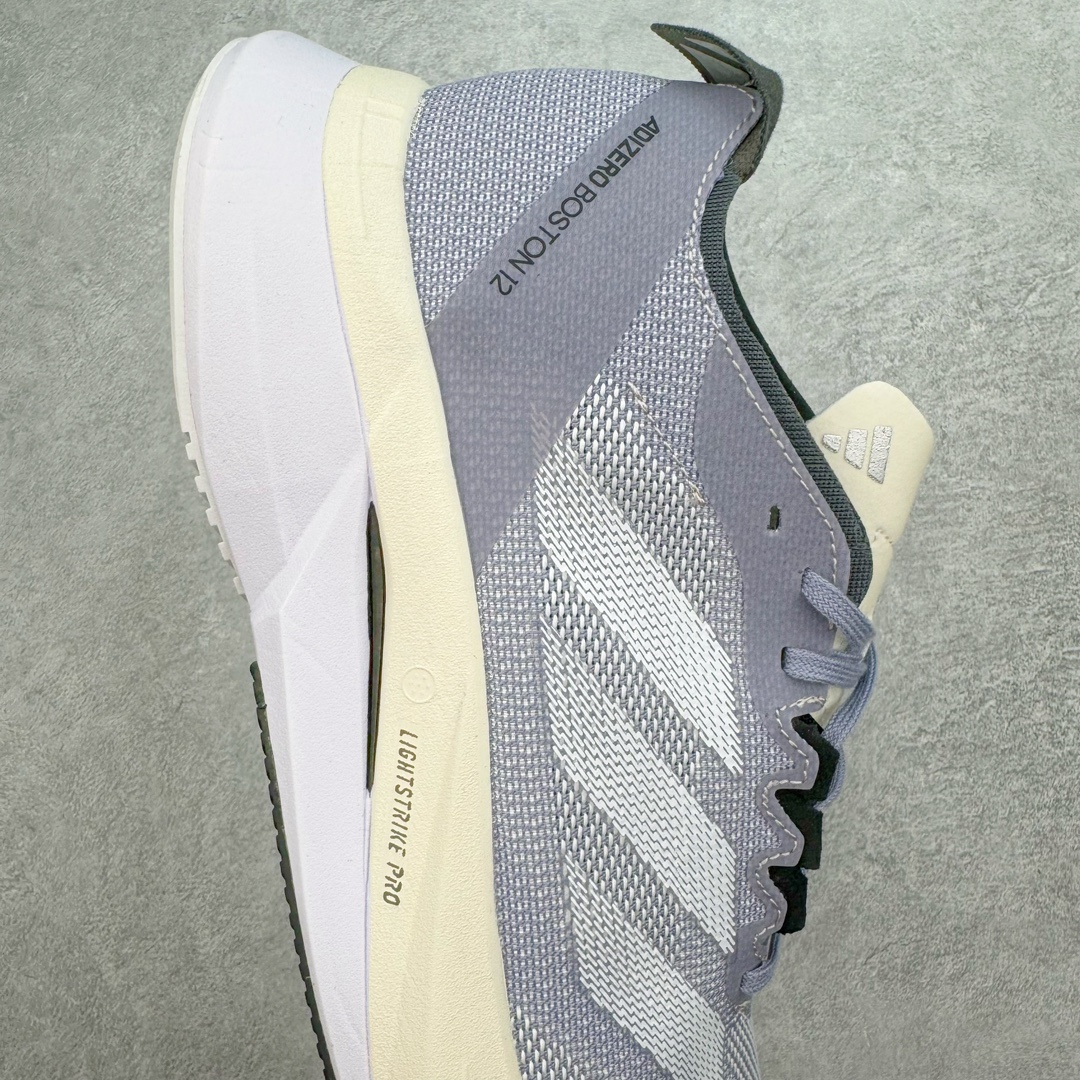 图片[6]-AD Adizero Boston 12 波士顿夏季透气网眼竞速跑鞋 延续爪型玻璃纤维推进系统 进化为全掌式的ENERGY RODS 2.0 从脚跟到脚趾的一体成形设计 强化整体推进力 提升速度表现 升级透气鞋面更具支撑性 利用ENGINEERED MESH技术进行不同密度织纹 强化支撑性 更使用50%以上的回收材料製成 减低塑料浪费 此外变薄的鞋舌为前掌提供更多空间 提供跑者更好的穿着感受 马牌轮胎大底耐磨性佳 大底全掌采用耐磨的Continental马牌轮胎大底 在各种环境下保有良好抓地力 尺码：36 36.5 37 38 38.5 39 40 40.5 41 42 42.5 43 44 44.5 45-选品中心