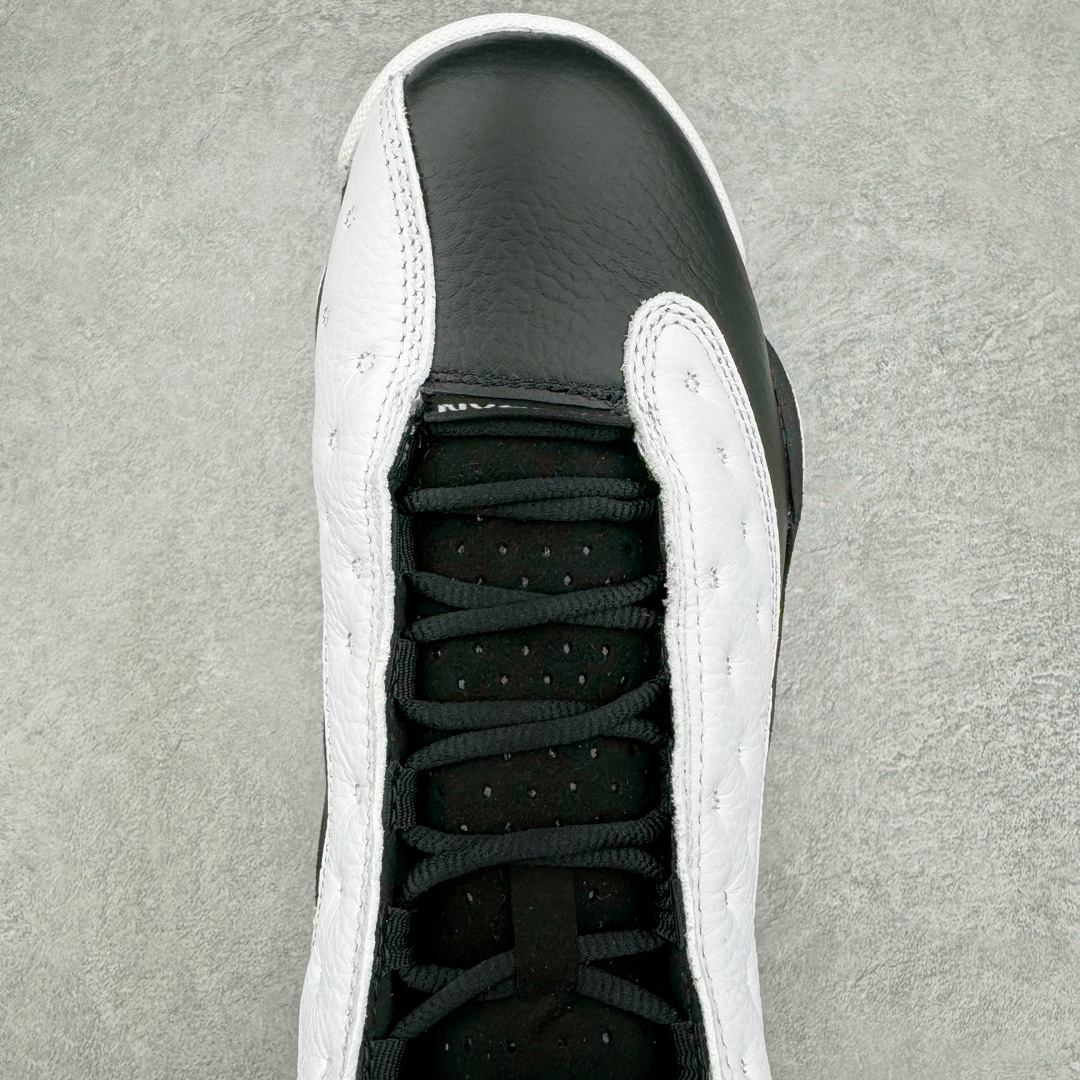 图片[4]-＃QD纯原 Air Jordan AJ13 Retro 黑白熊猫 414571-104 外贸特供批次 原楦原档案数据开模打造 公司渠道原装全息3D猫眼 原鞋开发 版型近乎零偏差 采购原厂皮料 LOGO五金部件高价开发私模 杜绝一眼假版本 原厂档案开模大底 共3层贴合工艺 三层中间加入海玻璃缓震鞋垫 大底采用进口一次MD而非市面二次MD低价原料成型 进口MD材料异味较少比原鞋还少 市面异味大刺鼻 尺码：40.5 41 42 42.5 43 44 44.5 45 46 47.5 48.5-选品中心