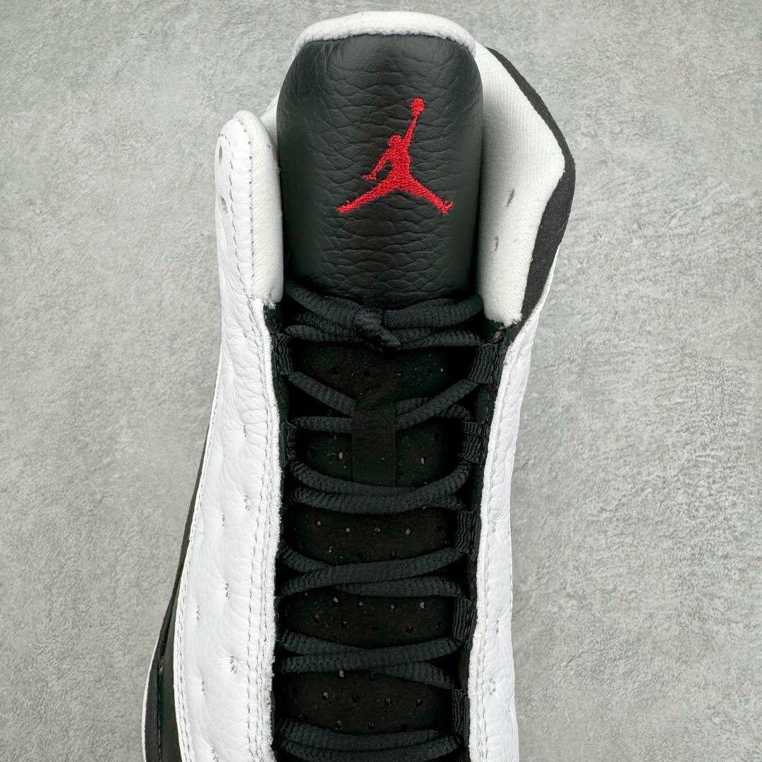 图片[5]-＃QD纯原 Air Jordan AJ13 Retro 黑白熊猫 414571-104 外贸特供批次 原楦原档案数据开模打造 公司渠道原装全息3D猫眼 原鞋开发 版型近乎零偏差 采购原厂皮料 LOGO五金部件高价开发私模 杜绝一眼假版本 原厂档案开模大底 共3层贴合工艺 三层中间加入海玻璃缓震鞋垫 大底采用进口一次MD而非市面二次MD低价原料成型 进口MD材料异味较少比原鞋还少 市面异味大刺鼻 尺码：40.5 41 42 42.5 43 44 44.5 45 46 47.5 48.5-选品中心