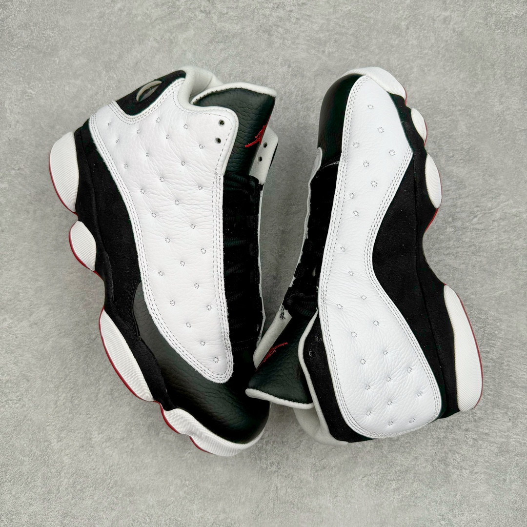 图片[3]-＃QD纯原 Air Jordan AJ13 Retro 黑白熊猫 414571-104 外贸特供批次 原楦原档案数据开模打造 公司渠道原装全息3D猫眼 原鞋开发 版型近乎零偏差 采购原厂皮料 LOGO五金部件高价开发私模 杜绝一眼假版本 原厂档案开模大底 共3层贴合工艺 三层中间加入海玻璃缓震鞋垫 大底采用进口一次MD而非市面二次MD低价原料成型 进口MD材料异味较少比原鞋还少 市面异味大刺鼻 尺码：40.5 41 42 42.5 43 44 44.5 45 46 47.5 48.5-选品中心