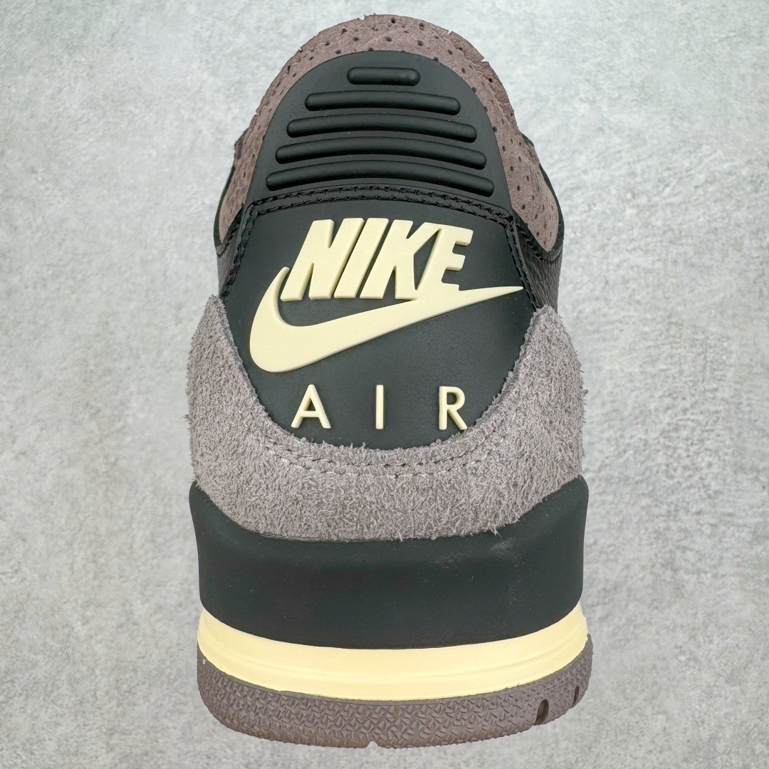 图片[8]-＃QD纯原 A Ma Maniere x Air Jordan AJ3 \\\”Black\\\” AMM联名黑紫 货号：FZ4811-001 圈内最强三代系列 匠心打造 开发时长超过半年 目前可过各类鉴定或无法鉴定 裸鞋随便操作 全套原纸板楦头开发 原厂大底磨具加持立体防滑纹理 原装可视Air Sole气垫 原汁原味最完美的三代版型 唯一正确鞋头趴度弧度高度鞋身腰线 原厂TPU彩虹扎染后跟饰片 正确内里反口里网布 皮料菱角分明不变形无多余毛边 广东原厂zp同批次手工大底描漆拉丝 市场唯一原厂鞋扣模具 原厂织唛标 原厂飞人电绣工艺 尾指中部跳三针 独家绑鞋带手法 印刷中底布 四线拉帮 米色美纹纸贴合固定 进口港宝加持 后跟自然饱满 全鞋荧光划线卡点 追求极致完美 每一双都是工艺品 多重QC质检 超越公司货的品控标准 实实在在的免检产品 尺码：40.5 41 42 42.5 43 44 44.5 45 45.5 46 47.5 48.5-选品中心