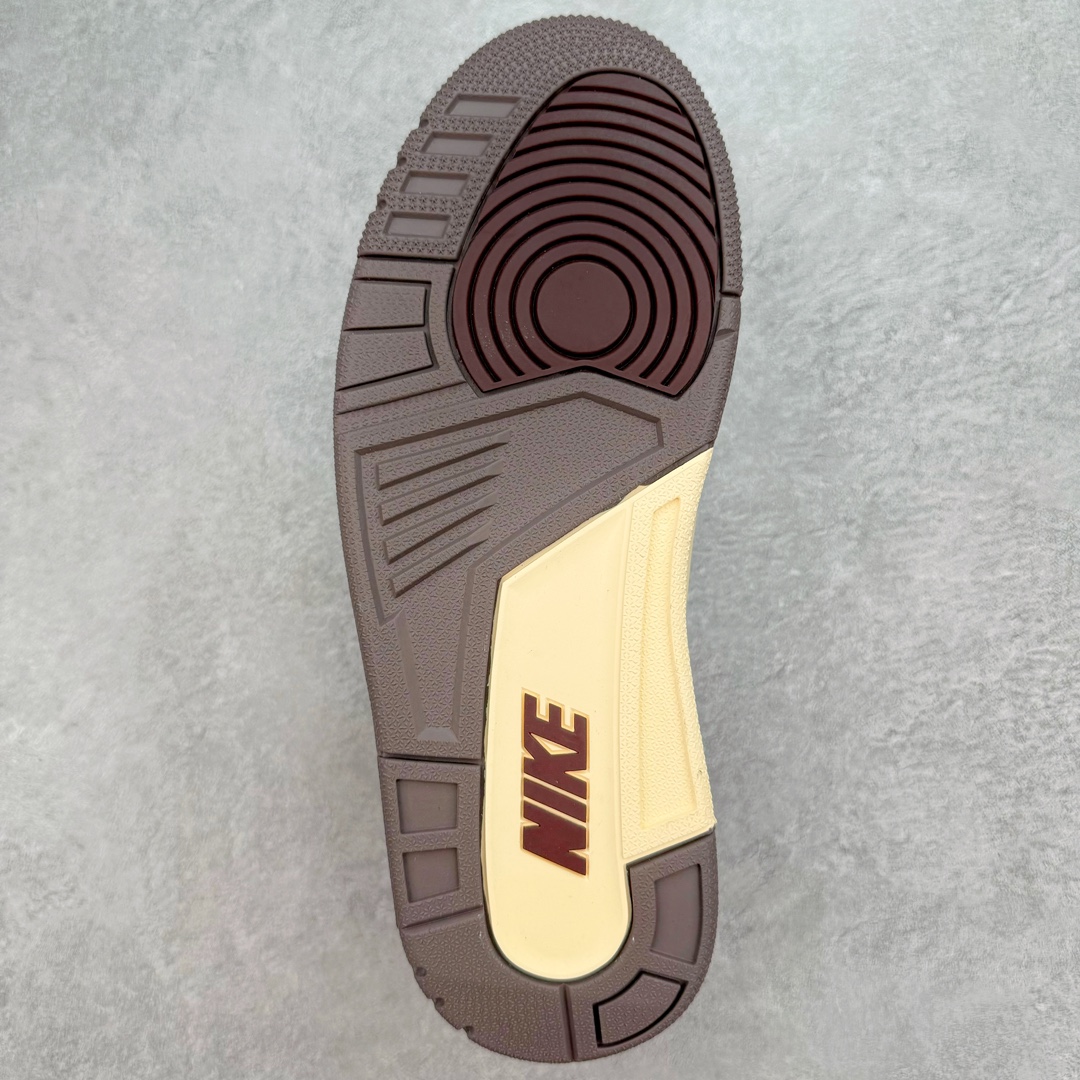 图片[9]-＃QD纯原 A Ma Maniere x Air Jordan AJ3 \\\”Black\\\” AMM联名黑紫 货号：FZ4811-001 圈内最强三代系列 匠心打造 开发时长超过半年 目前可过各类鉴定或无法鉴定 裸鞋随便操作 全套原纸板楦头开发 原厂大底磨具加持立体防滑纹理 原装可视Air Sole气垫 原汁原味最完美的三代版型 唯一正确鞋头趴度弧度高度鞋身腰线 原厂TPU彩虹扎染后跟饰片 正确内里反口里网布 皮料菱角分明不变形无多余毛边 广东原厂zp同批次手工大底描漆拉丝 市场唯一原厂鞋扣模具 原厂织唛标 原厂飞人电绣工艺 尾指中部跳三针 独家绑鞋带手法 印刷中底布 四线拉帮 米色美纹纸贴合固定 进口港宝加持 后跟自然饱满 全鞋荧光划线卡点 追求极致完美 每一双都是工艺品 多重QC质检 超越公司货的品控标准 实实在在的免检产品 尺码：40.5 41 42 42.5 43 44 44.5 45 45.5 46 47.5 48.5-选品中心