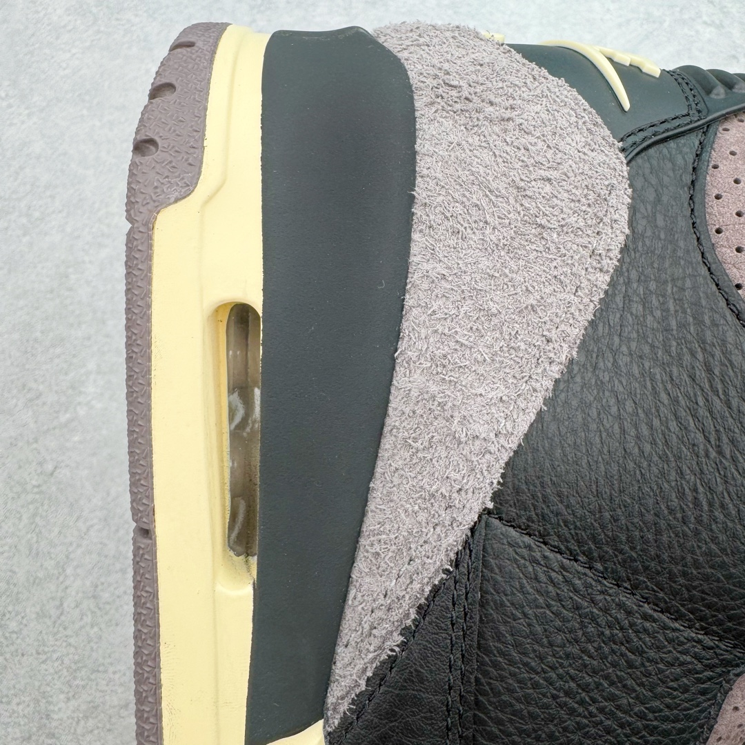 图片[13]-＃QD纯原 A Ma Maniere x Air Jordan AJ3 \\\”Black\\\” AMM联名黑紫 货号：FZ4811-001 圈内最强三代系列 匠心打造 开发时长超过半年 目前可过各类鉴定或无法鉴定 裸鞋随便操作 全套原纸板楦头开发 原厂大底磨具加持立体防滑纹理 原装可视Air Sole气垫 原汁原味最完美的三代版型 唯一正确鞋头趴度弧度高度鞋身腰线 原厂TPU彩虹扎染后跟饰片 正确内里反口里网布 皮料菱角分明不变形无多余毛边 广东原厂zp同批次手工大底描漆拉丝 市场唯一原厂鞋扣模具 原厂织唛标 原厂飞人电绣工艺 尾指中部跳三针 独家绑鞋带手法 印刷中底布 四线拉帮 米色美纹纸贴合固定 进口港宝加持 后跟自然饱满 全鞋荧光划线卡点 追求极致完美 每一双都是工艺品 多重QC质检 超越公司货的品控标准 实实在在的免检产品 尺码：40.5 41 42 42.5 43 44 44.5 45 45.5 46 47.5 48.5-选品中心