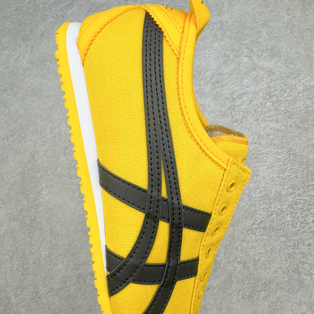 图片[6]-＃HK纯原福利 Asics Onitsuka Tiger MEXICO 66 亚瑟士鬼冢虎复古经典板鞋 市场最强版本 原厂牛津布加持 海外订单工厂出品 超成熟稳定的做工品控 原装全套纸板楦头开发 原汁原味 完美呈现版型 私模正确鞋底咬花纹路 一比一鞋头弧度高度鞋身弧度 绝不口嗨 细节品控鞋型随意秒杀市面 原档咬花纹路私模大底 一个单元有六个三角形 总体形拼接呈现花瓣状 官方四联吊牌 原装Ortholite轻量化鞋垫 原盒原配 质保卡 说明书 钢印防尘纸 纸板中底带钢印 乳胶组合鞋垫 支持全方位的对比专柜 产品从款式颜色造型上体现出追求舒适和细节的完美 鞋类更是推崇手工制作的严谨与完美 融舒适性与可穿性的设计风格 注重细节的完美和别致魅力 既保持稳重 又不失轻松的时尚感 尺码：36 37 37.5 38 39 39.5 40 40.5 41.5 42 42.5 43.5 44 45 46-选品中心