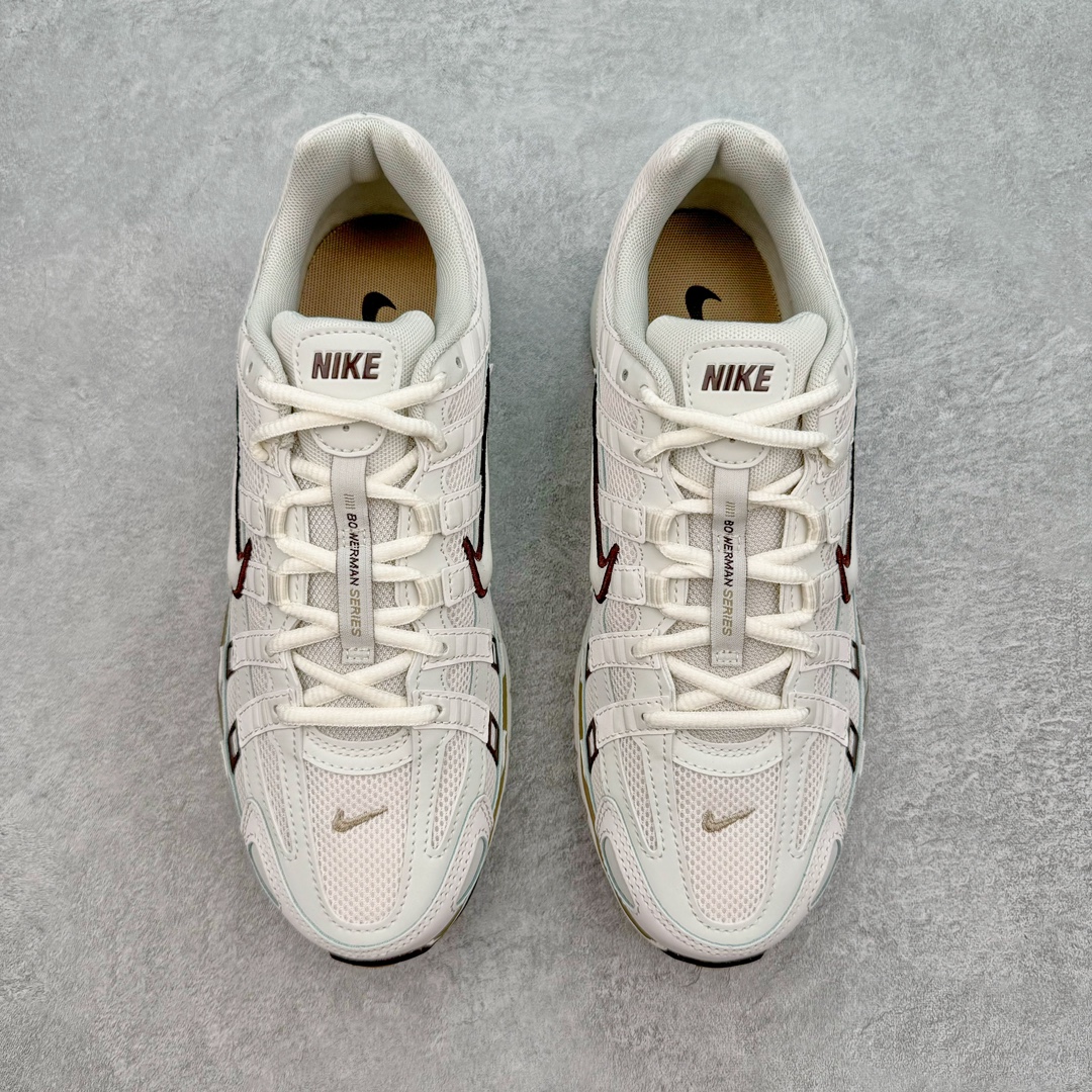 图片[2]-＃CS纯原 NK P-6000 系列低帮复古老爹风休闲运动舒适慢跑鞋 米白褐绿 HF0728-201 购入原鞋原装纸板楦头开发 独家私模四层组合大底 市场唯一正确版本 良心定价 新配色陆续出货 进口三文治网面 融合 Pegasus 过往运动鞋设计 助力 21 世纪早期跑步运动跃升时尚新高度 采用透气网眼布、运动风格线条和耐穿覆面 兼具吸睛外观和舒适感受 中底泡绵以田径赛道为灵感 打造厚实设计 缔造出众缓震性能 尺码：36 36.5 37.5 38 38.5 39 40 40.5 41 42 42.5 43 44 44.5 45-选品中心