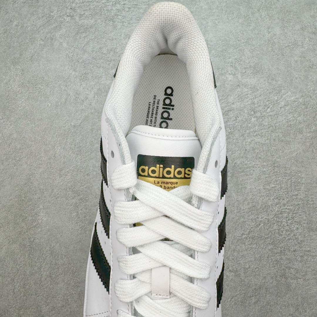 图片[5]-＃绿X特供 AD Originals Superstar 经典复古贝壳头厚底板鞋 IF3001 独家控货 平台正单 全鞋百分百原材料 全鞋电脑针车 Logo针车间距针数原版一致 皮料切割冲裁零瑕疵 原鞋一致含胶量大底 原盒中文内外标 大几率过验 不对比市面只对比原鞋 只服务最高端市场 尺码：35 36 36.5 37 38 38.5 39 40 40.5 41 42 42.5 43 44 44.5 45-选品中心