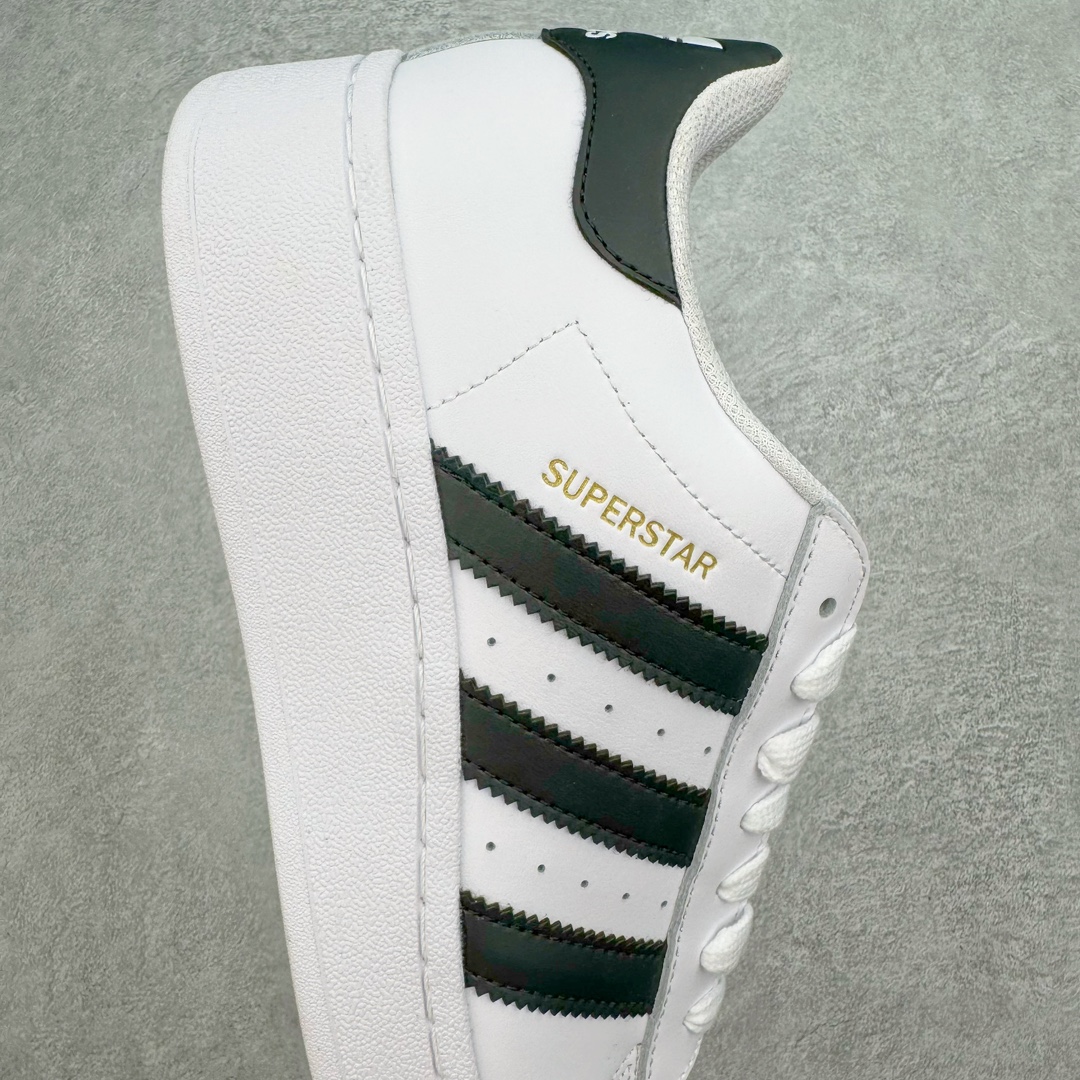 图片[6]-＃绿X特供 AD Originals Superstar 经典复古贝壳头厚底板鞋 IF3001 独家控货 平台正单 全鞋百分百原材料 全鞋电脑针车 Logo针车间距针数原版一致 皮料切割冲裁零瑕疵 原鞋一致含胶量大底 原盒中文内外标 大几率过验 不对比市面只对比原鞋 只服务最高端市场 尺码：35 36 36.5 37 38 38.5 39 40 40.5 41 42 42.5 43 44 44.5 45-选品中心