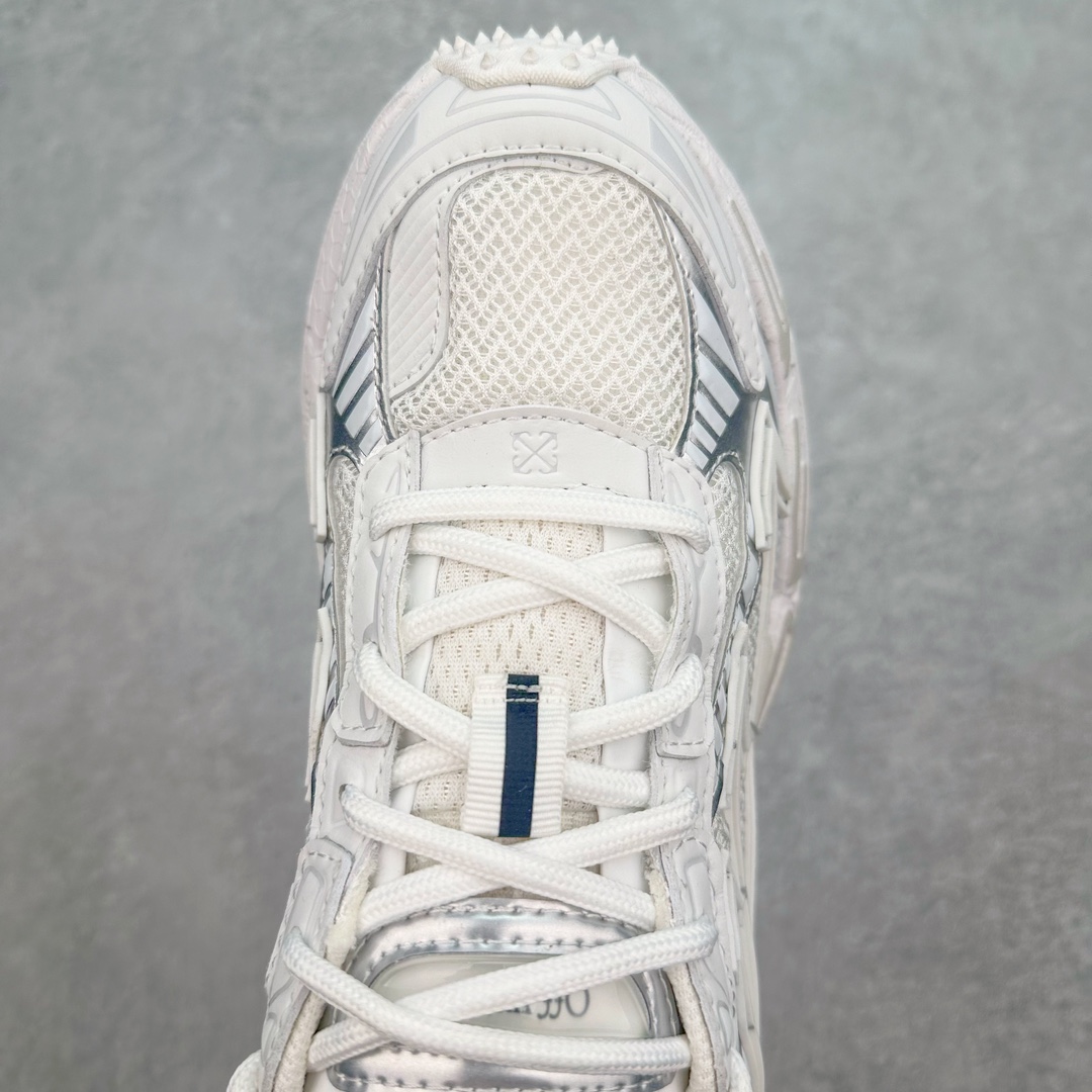 图片[4]-Off-White C/O VirGil Abloh 2024s OW最新款情侣款跑鞋 百分百原盒正确版 原楦原纸板数据开发 4层分离大底 鞋面采用3d立体打印和多种材料拼接而成 防滑耐磨透气性轻便跑鞋 为曾经爆火 并且定位奢潮领域的标志性品牌 Off-White 仍需要不断更新符合当下潮流时尚的复古运动鞋款，以期收获基本盘消费者的关注🌝并将标志性箭头设计置于显著位置。🧊估计将在未来几个月登陆品牌专柜，喜欢的朋友切莫错过✔️ 鞋面：透气网布➕各种特殊定制材料拼接而成✔️ 大底：md+tpu+橡胶组合大底 尺码：35 36 37 38 39 40 41 42 43 44 45-选品中心