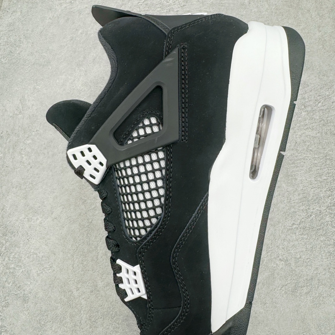 图片[7]-💰420 ＃Y3纯原 Air Jordan AJ4 Retro 白黑雷公 FQ8138-001 市售天花板产物 耗时半年巨作 全套原纸板楦头开发 原厂特供皮料加持 确保原汁原味 完美呈现四代版型 一比一鞋头弧度高度鞋身弧度 数据细节工艺流程均保持原鞋一致 原厂TPU网格鞋带扣 正确内里网布 菱角分明不变形无多余毛边 柔软性质感一致于原鞋 市场唯一原厂鞋扣模具 背面可见隐藏注塑口 原厂织唛标 原厂飞人电绣工艺 尾指中部跳三针 独家绑鞋带手法 印刷中底布 四线拉帮 米色美纹纸贴合固定 进口港宝加持 后跟自然饱满 全鞋荧光划线卡点 追求极致完美 每一双都是工艺品 多重QC质检 超越公司货的品控标准 实实在在的免检产品 尺码：40.5 41 42 42.5 43 44 44.5 45 46 47.5 48.5 编码：by4936090-运动鞋