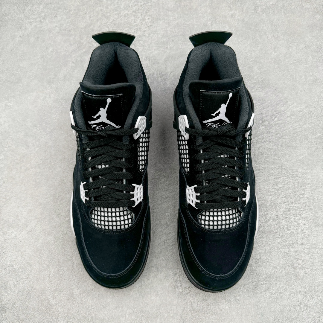 图片[2]-💰420 ＃Y3纯原 Air Jordan AJ4 Retro 白黑雷公 FQ8138-001 市售天花板产物 耗时半年巨作 全套原纸板楦头开发 原厂特供皮料加持 确保原汁原味 完美呈现四代版型 一比一鞋头弧度高度鞋身弧度 数据细节工艺流程均保持原鞋一致 原厂TPU网格鞋带扣 正确内里网布 菱角分明不变形无多余毛边 柔软性质感一致于原鞋 市场唯一原厂鞋扣模具 背面可见隐藏注塑口 原厂织唛标 原厂飞人电绣工艺 尾指中部跳三针 独家绑鞋带手法 印刷中底布 四线拉帮 米色美纹纸贴合固定 进口港宝加持 后跟自然饱满 全鞋荧光划线卡点 追求极致完美 每一双都是工艺品 多重QC质检 超越公司货的品控标准 实实在在的免检产品 尺码：40.5 41 42 42.5 43 44 44.5 45 46 47.5 48.5 编码：by4936090-运动鞋